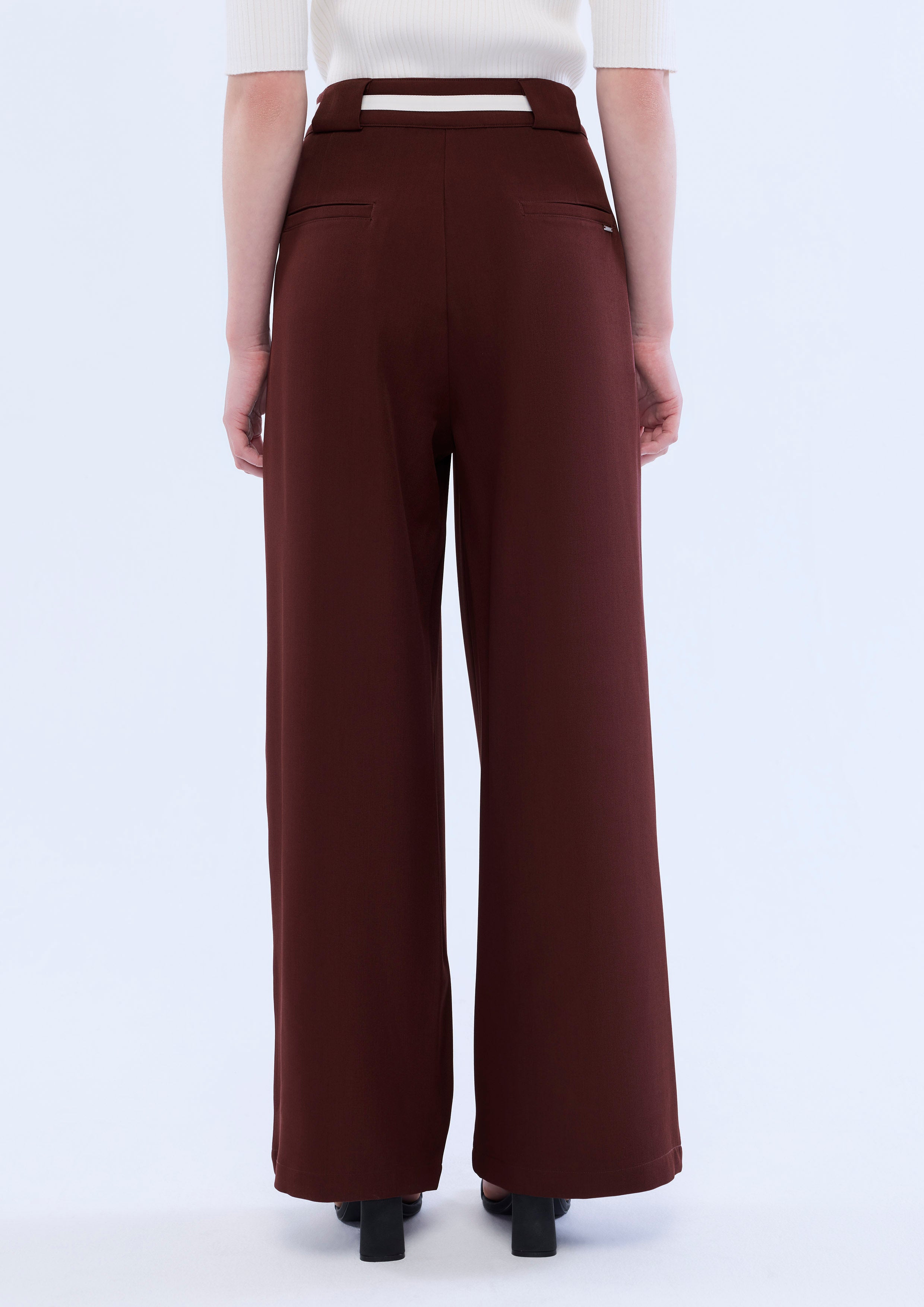 Pleated Wide Leg Pants