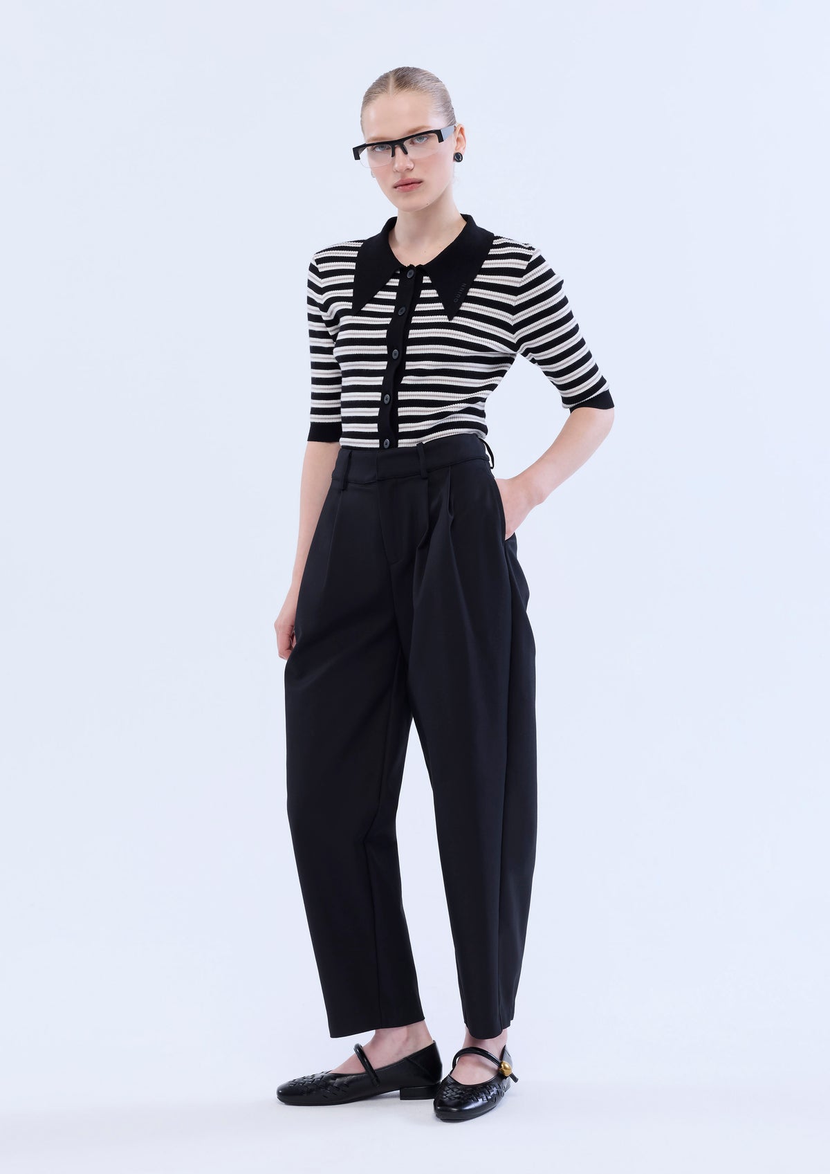 Pleated Relaxed Pants