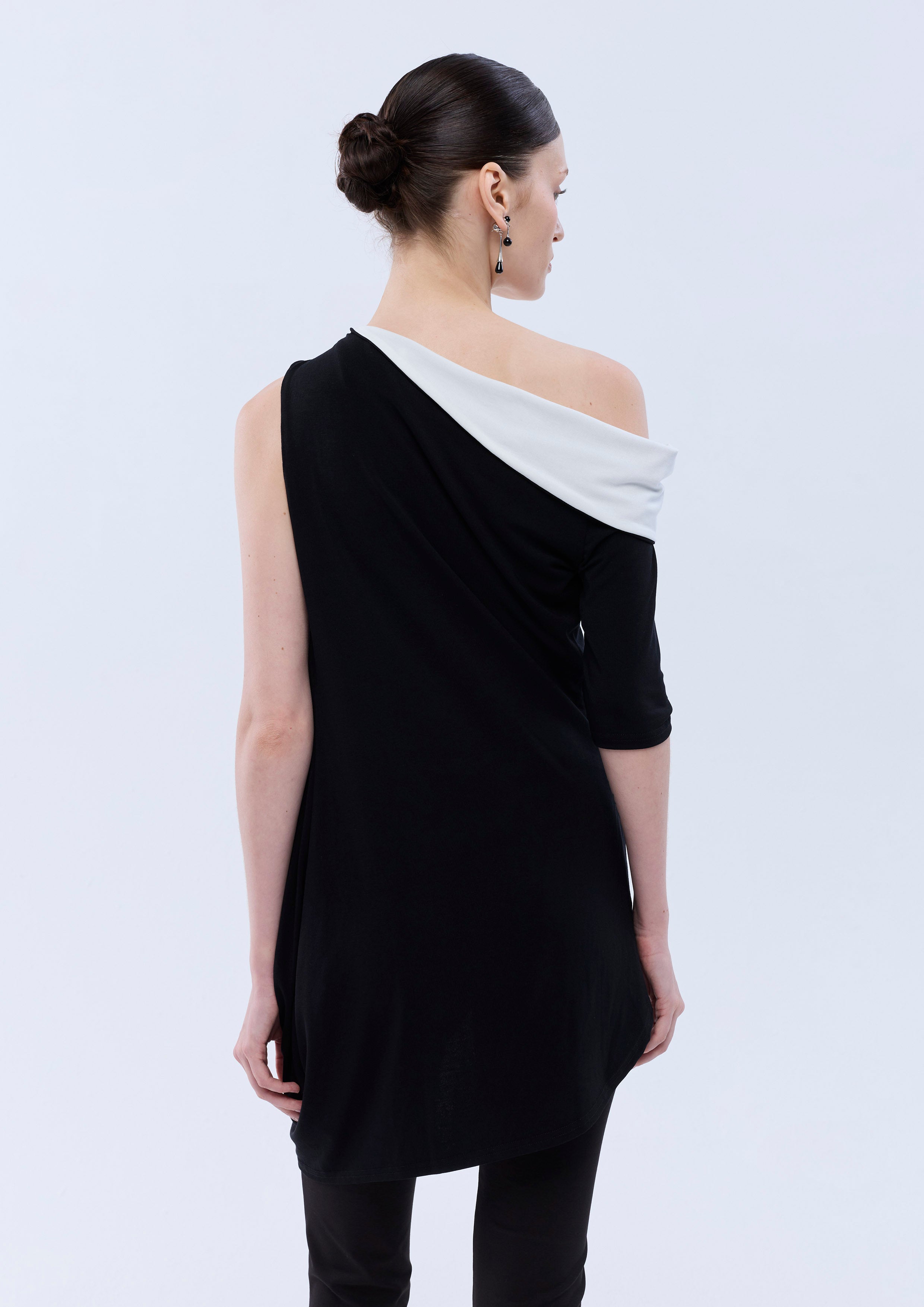 One Sleeve Drape Blouse