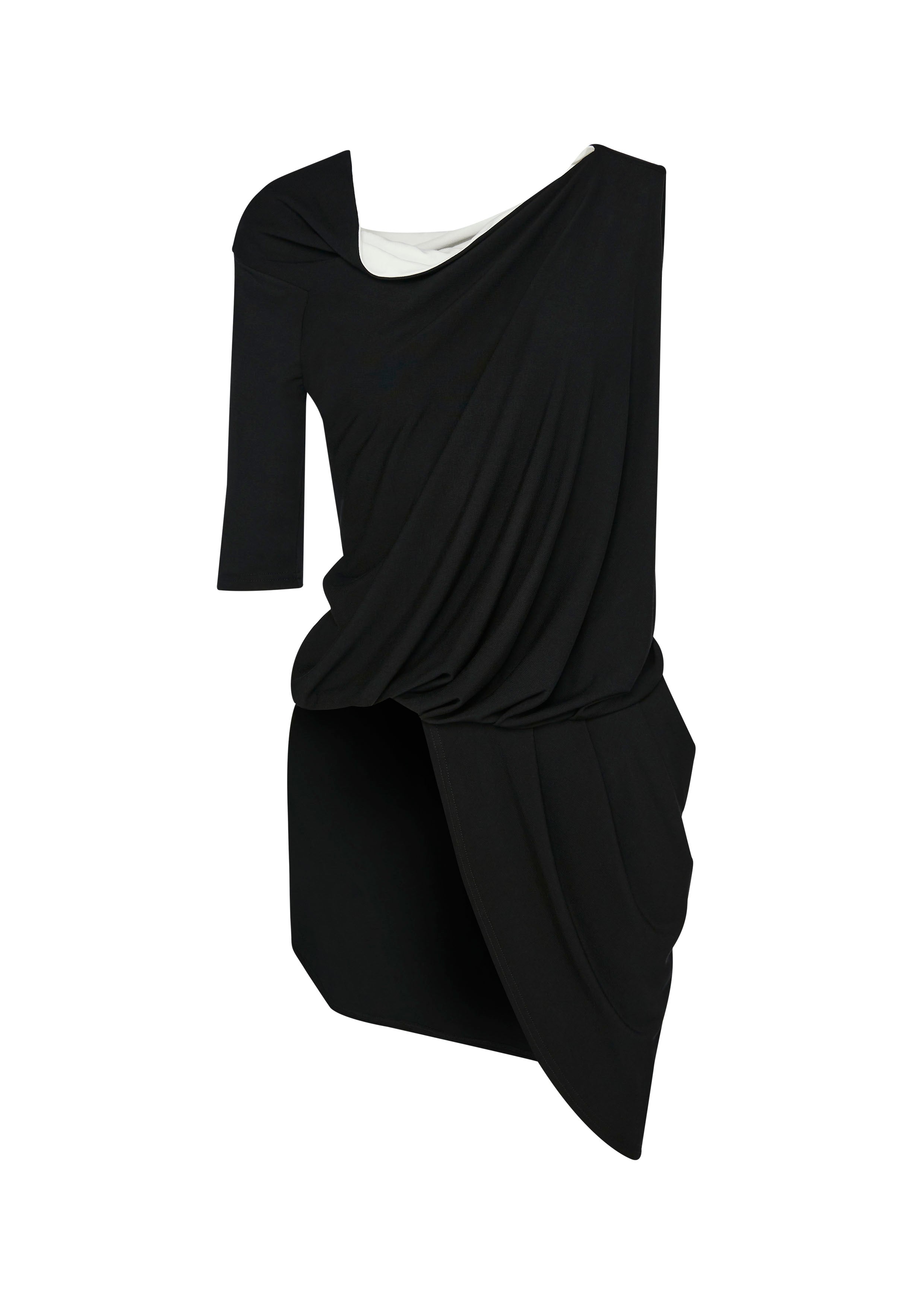 One Sleeve Drape Blouse
