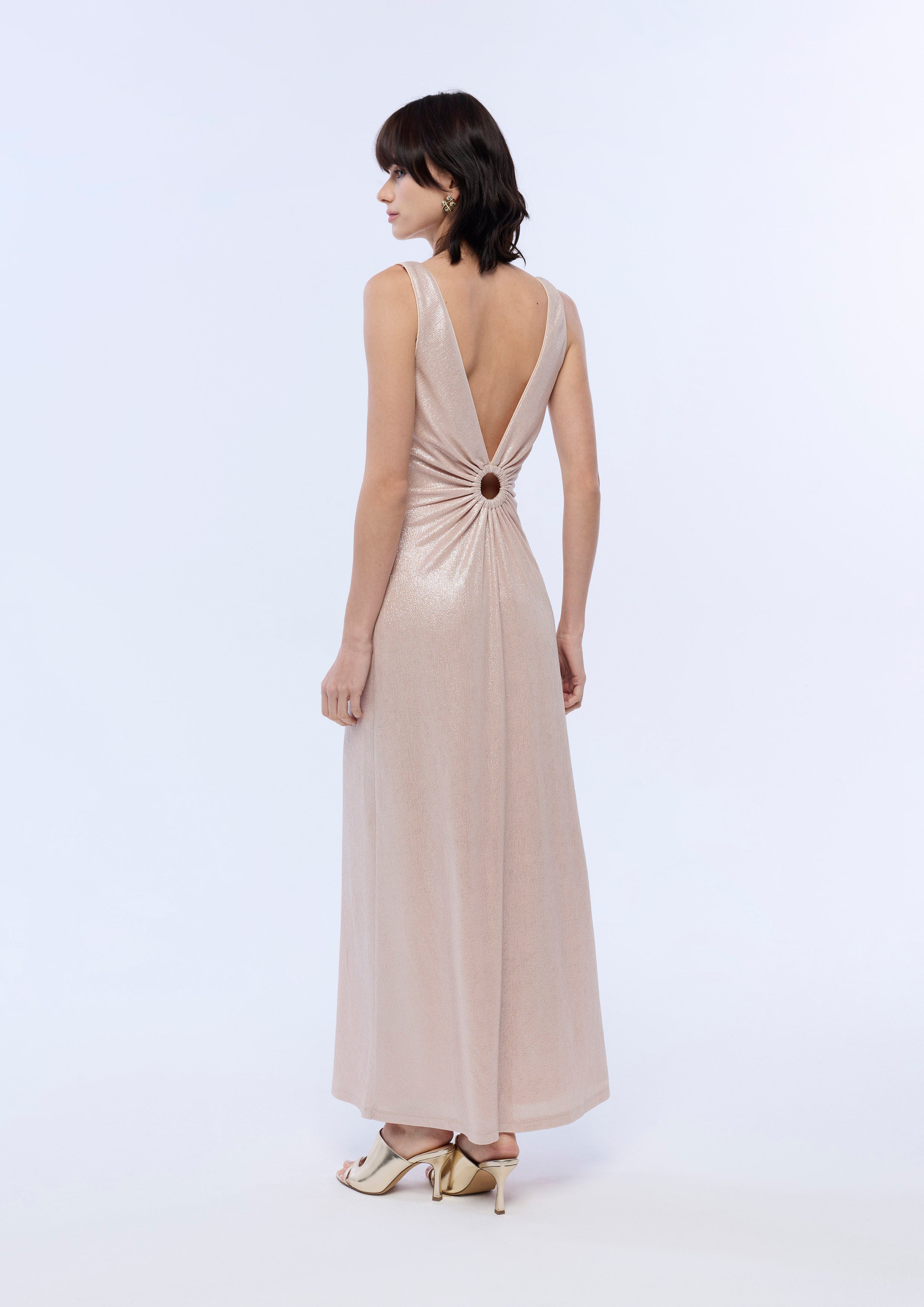 Metallic Maxi Dress