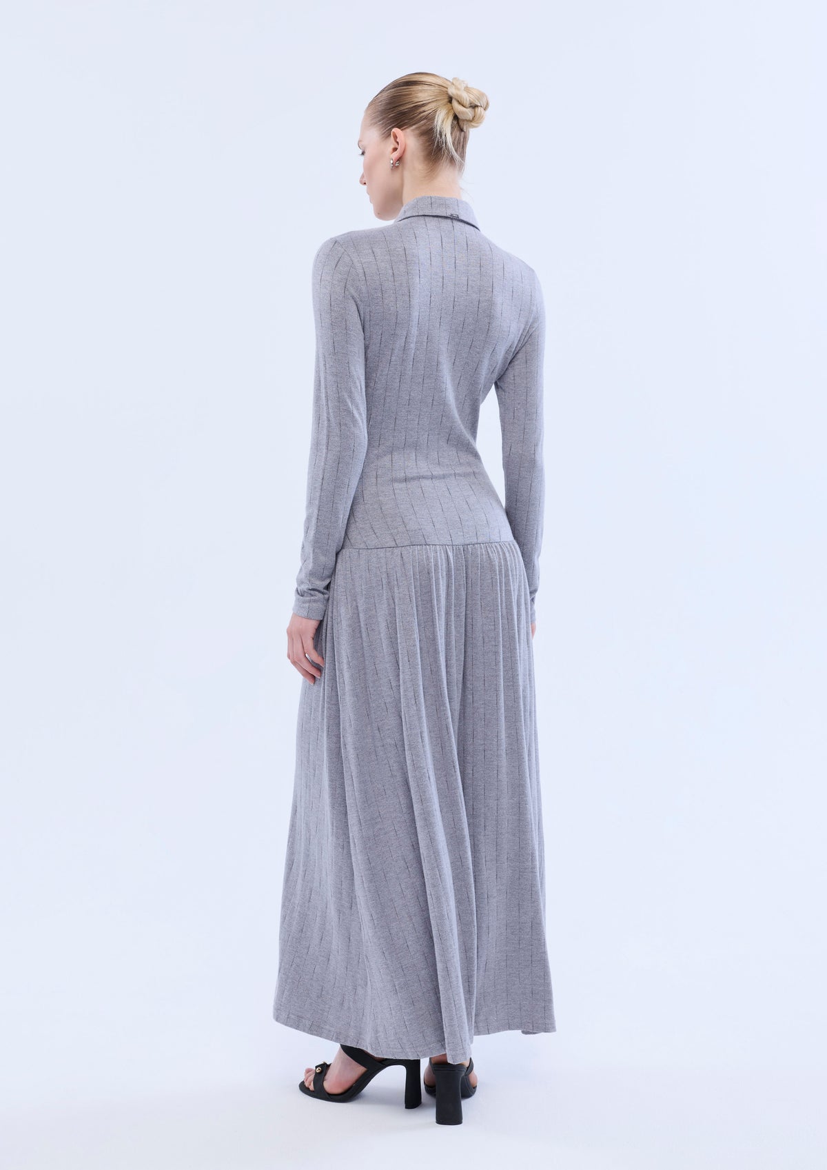 Knitted Long Sleeve Maxi Dress