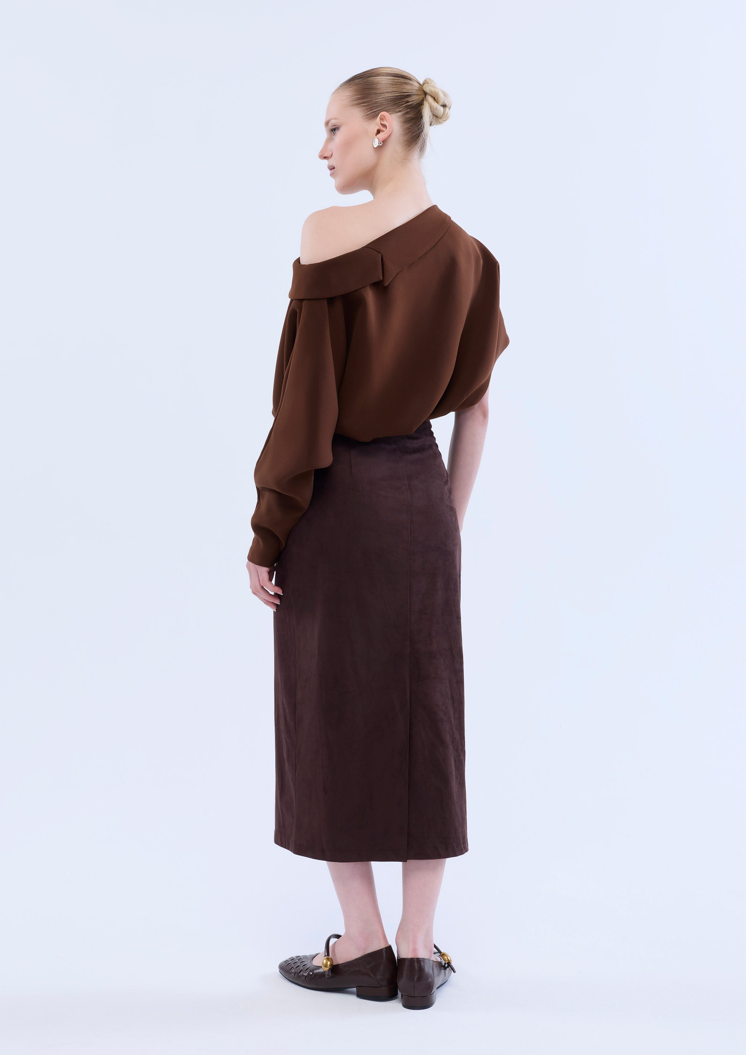 One-Shoulder Midi Dress