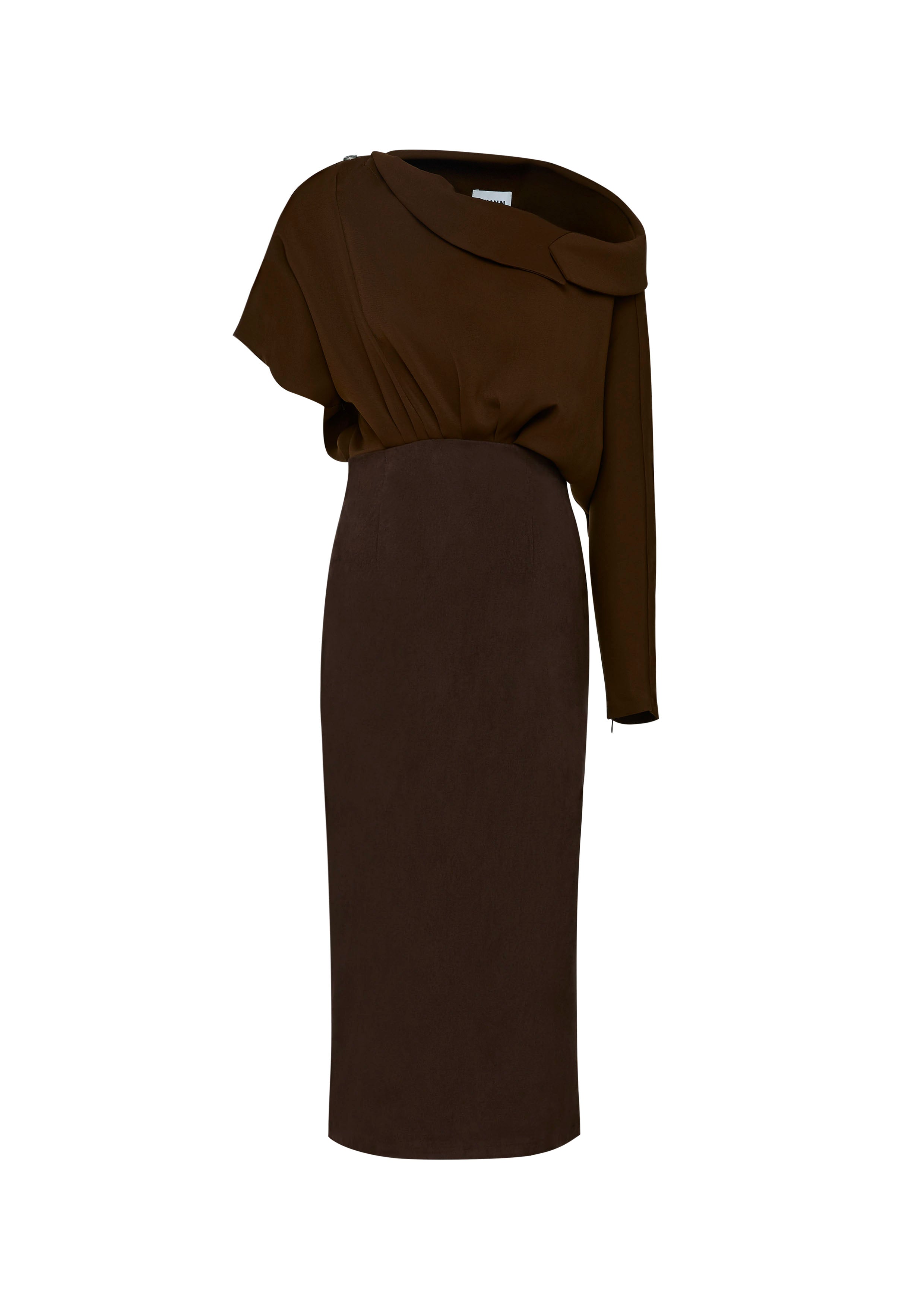 One-Shoulder Midi Dress