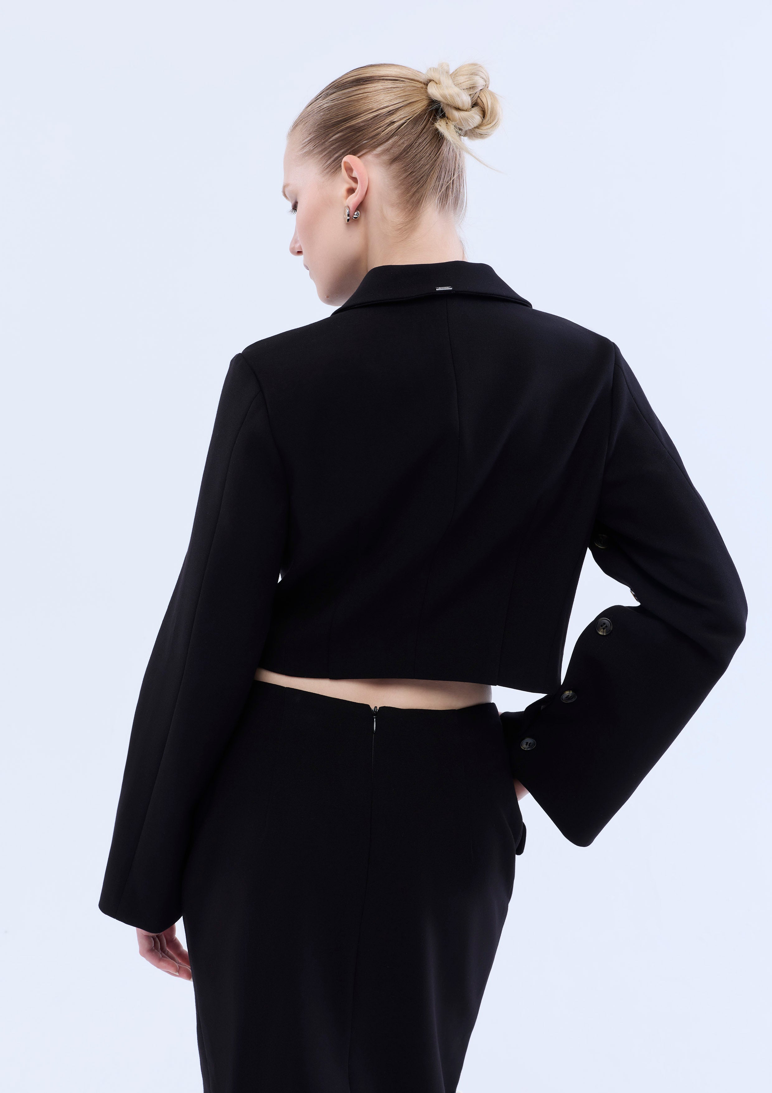 Double Breasted Crop Jacket