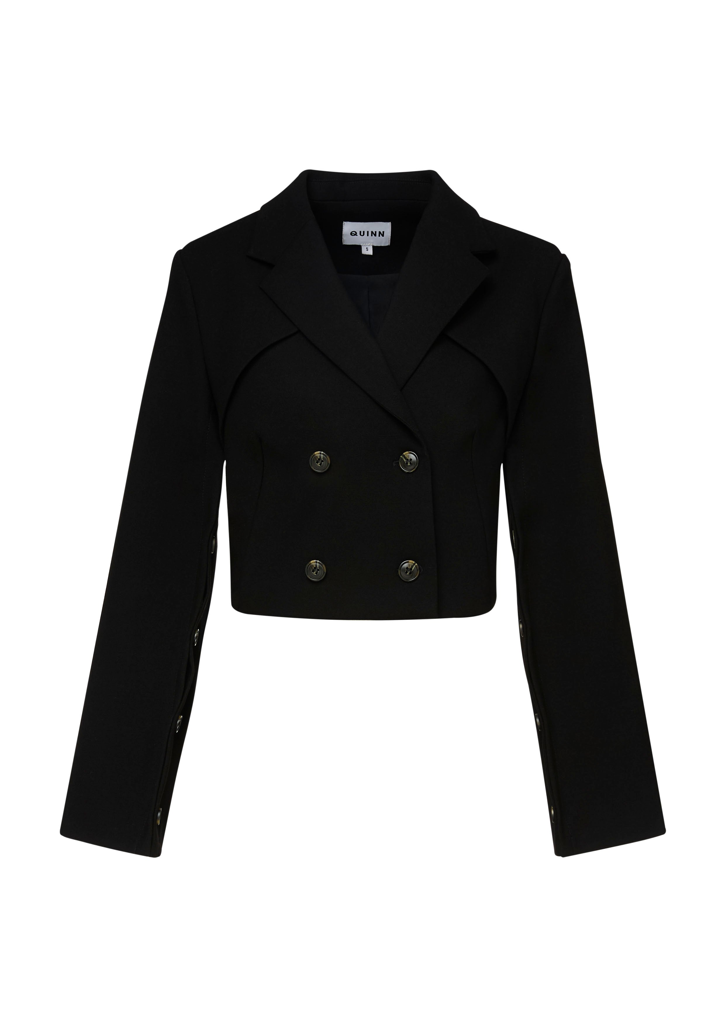 Double Breasted Crop Jacket