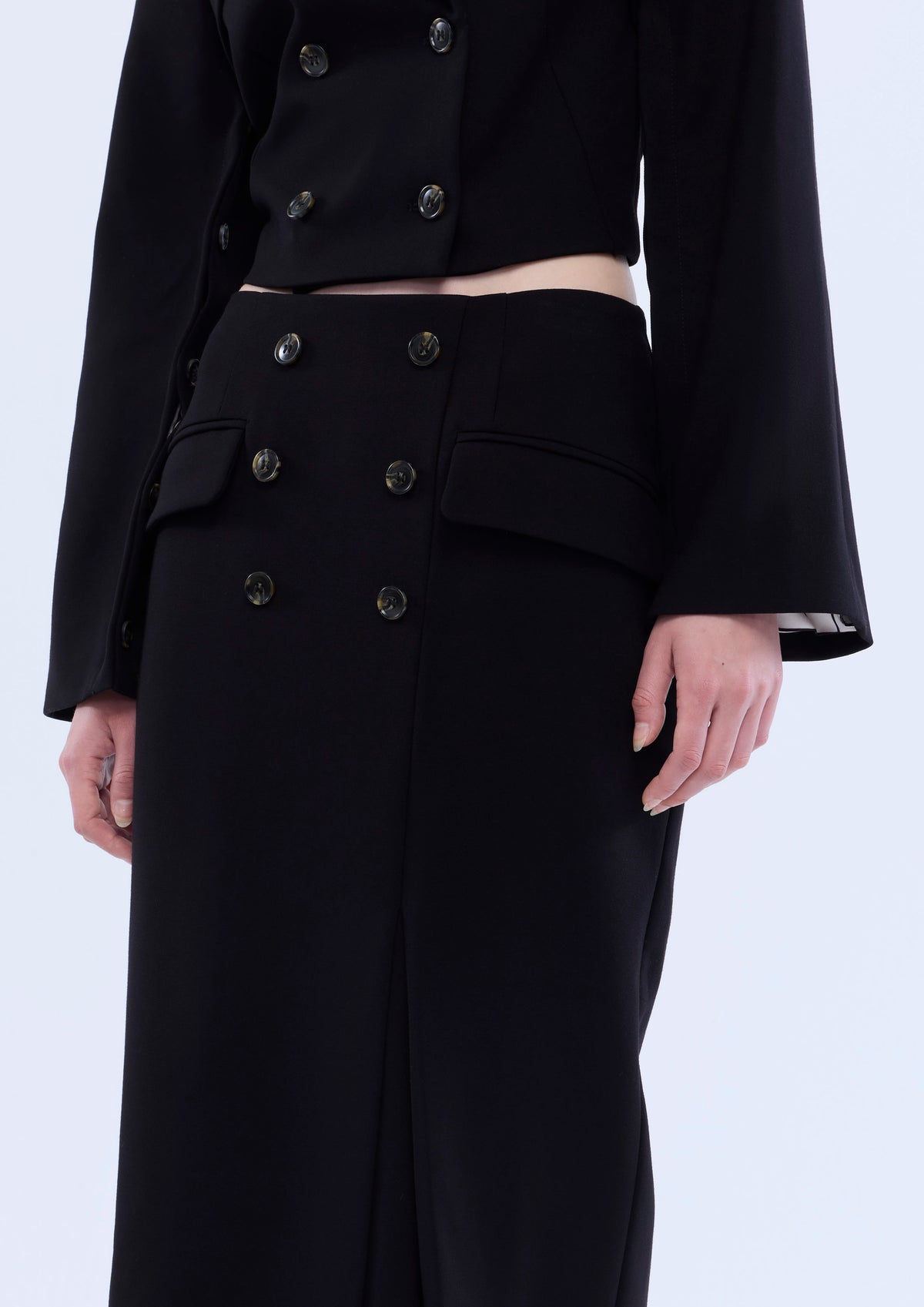 Double Breasted Pencil Skirt