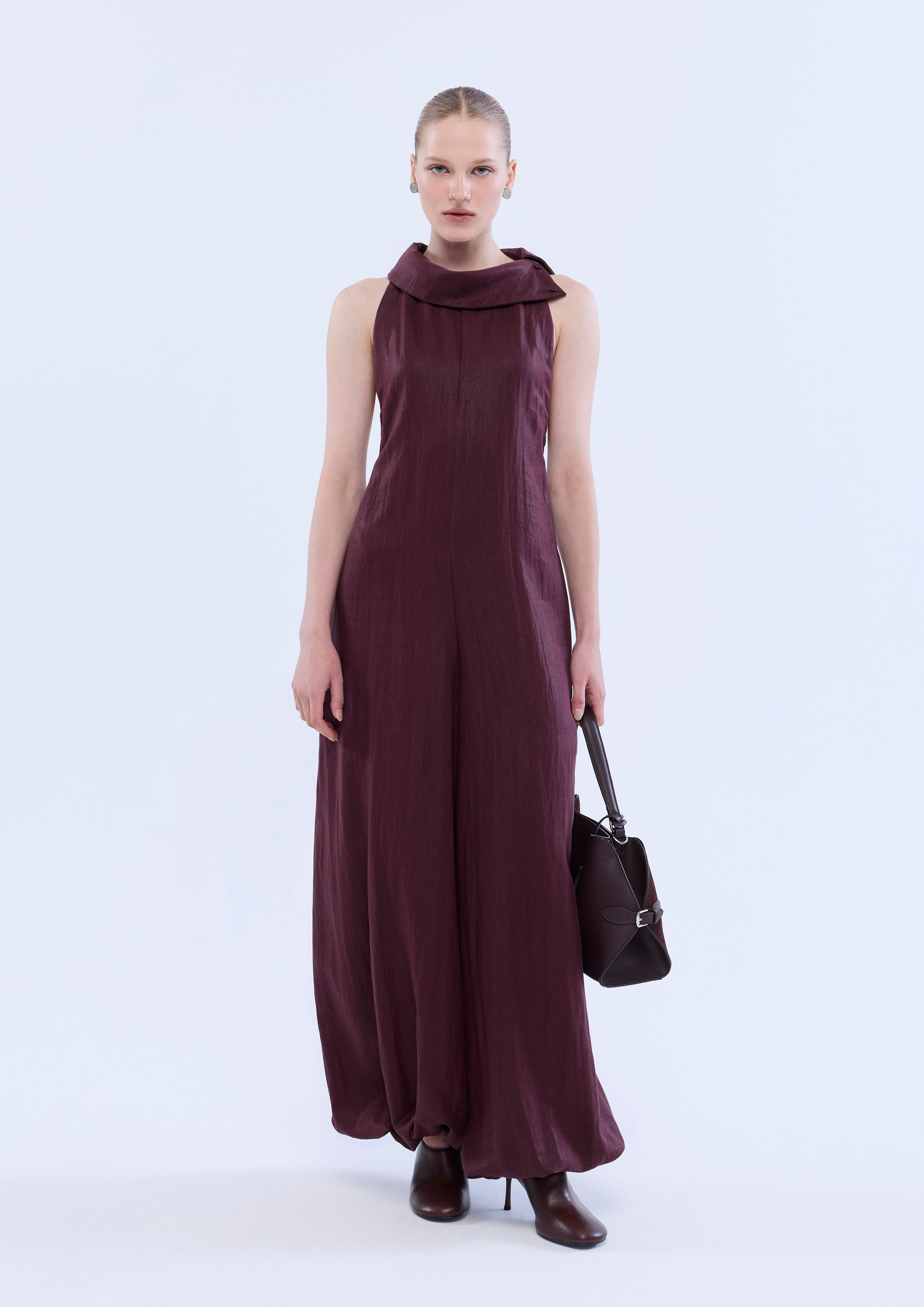 Sleeveless Balloon Leg Jumpsuit