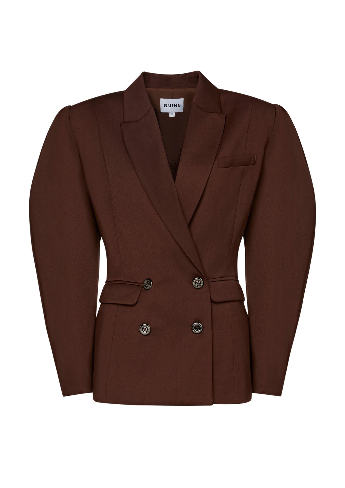 Balloon Sleeve Double Breasted Jacket
