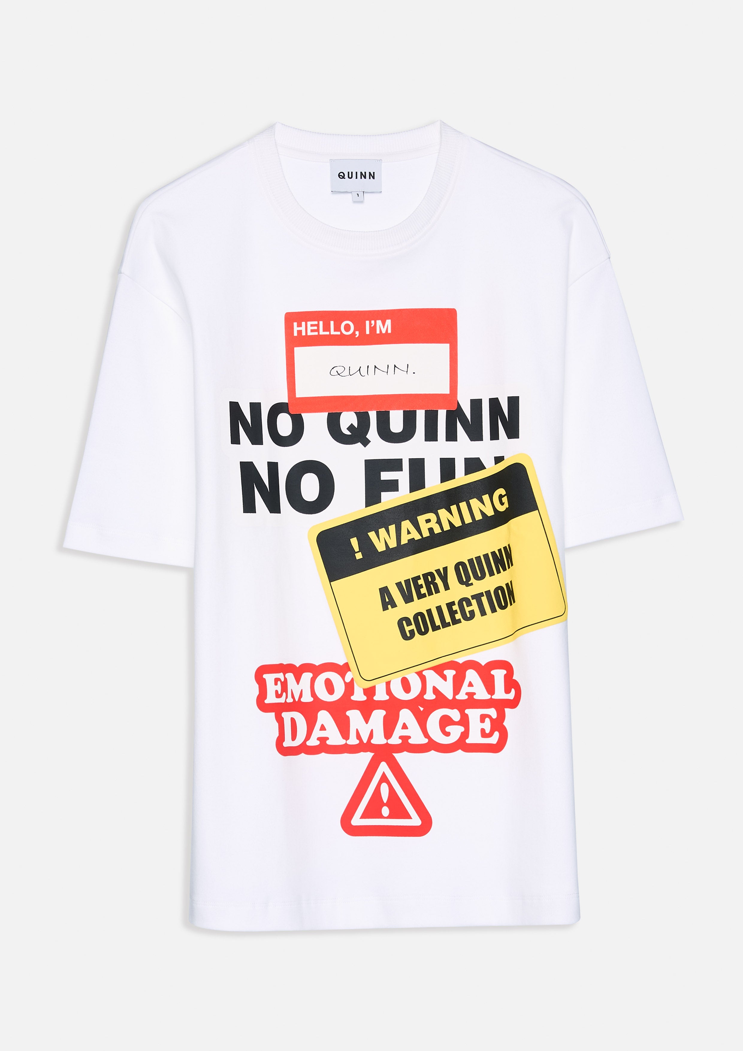 Quinn Label Sign Oversized T-Shirt