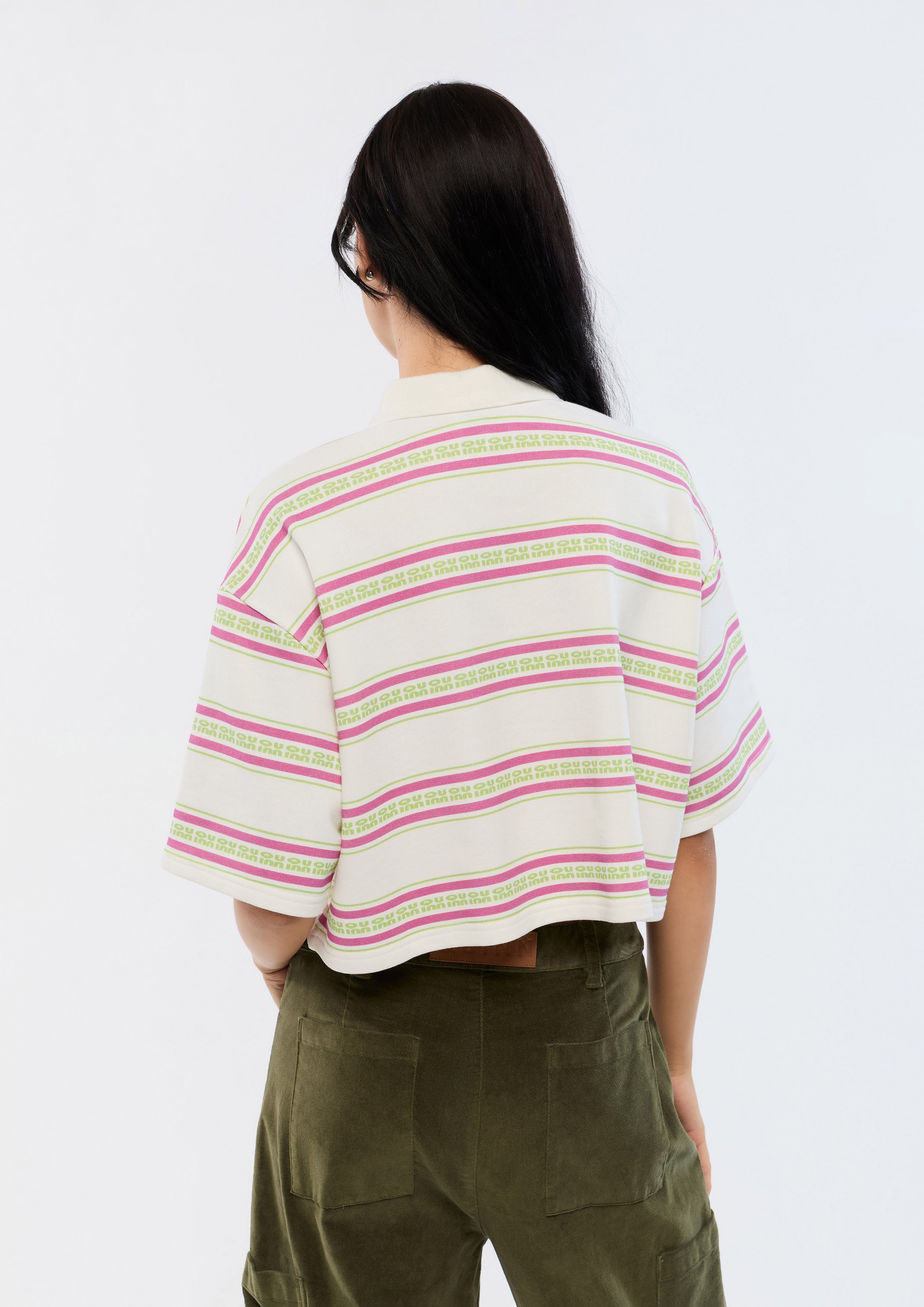 เสื้อโปโลครอปลายทาง
