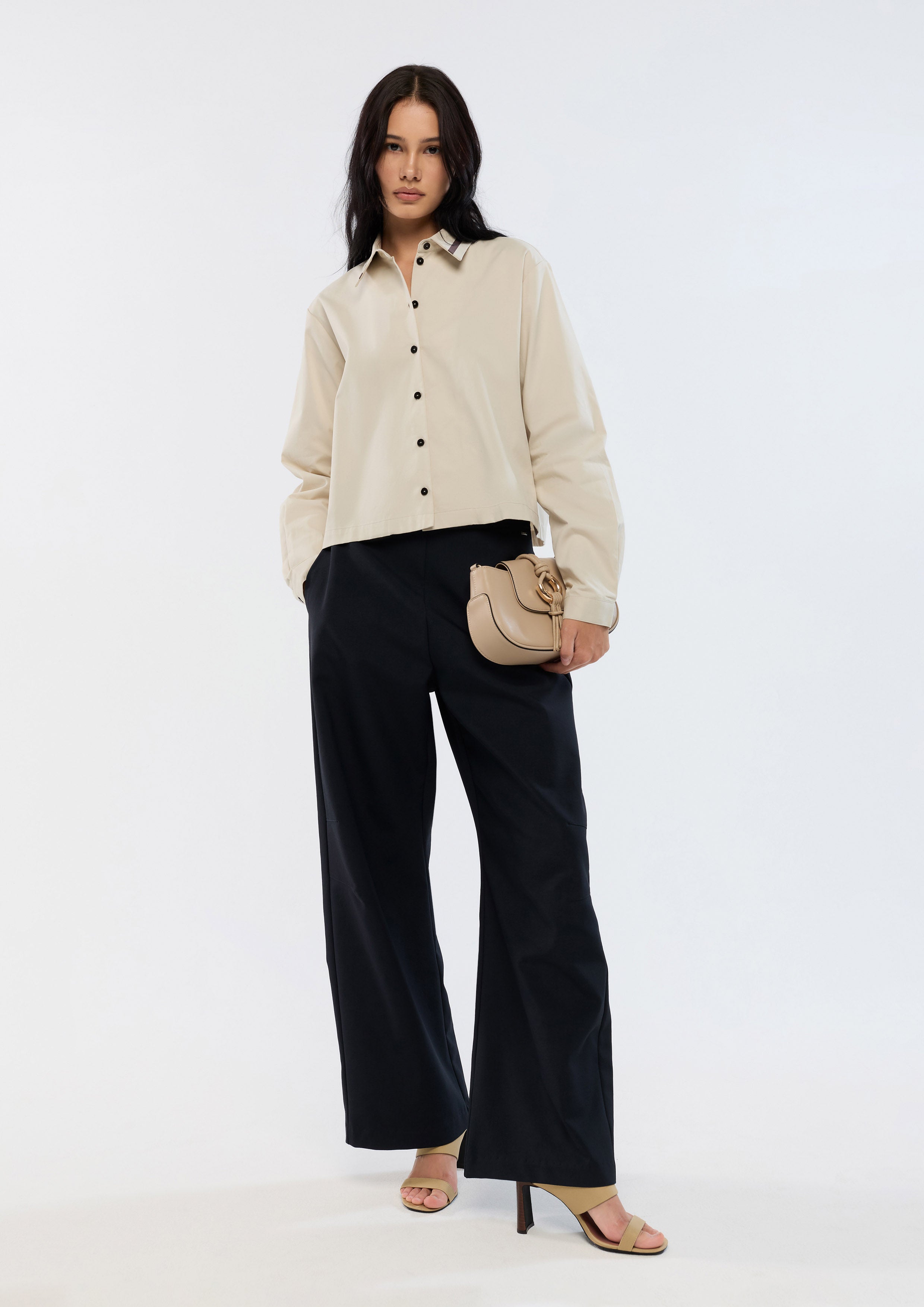 Long Sleeve Crop Shirt