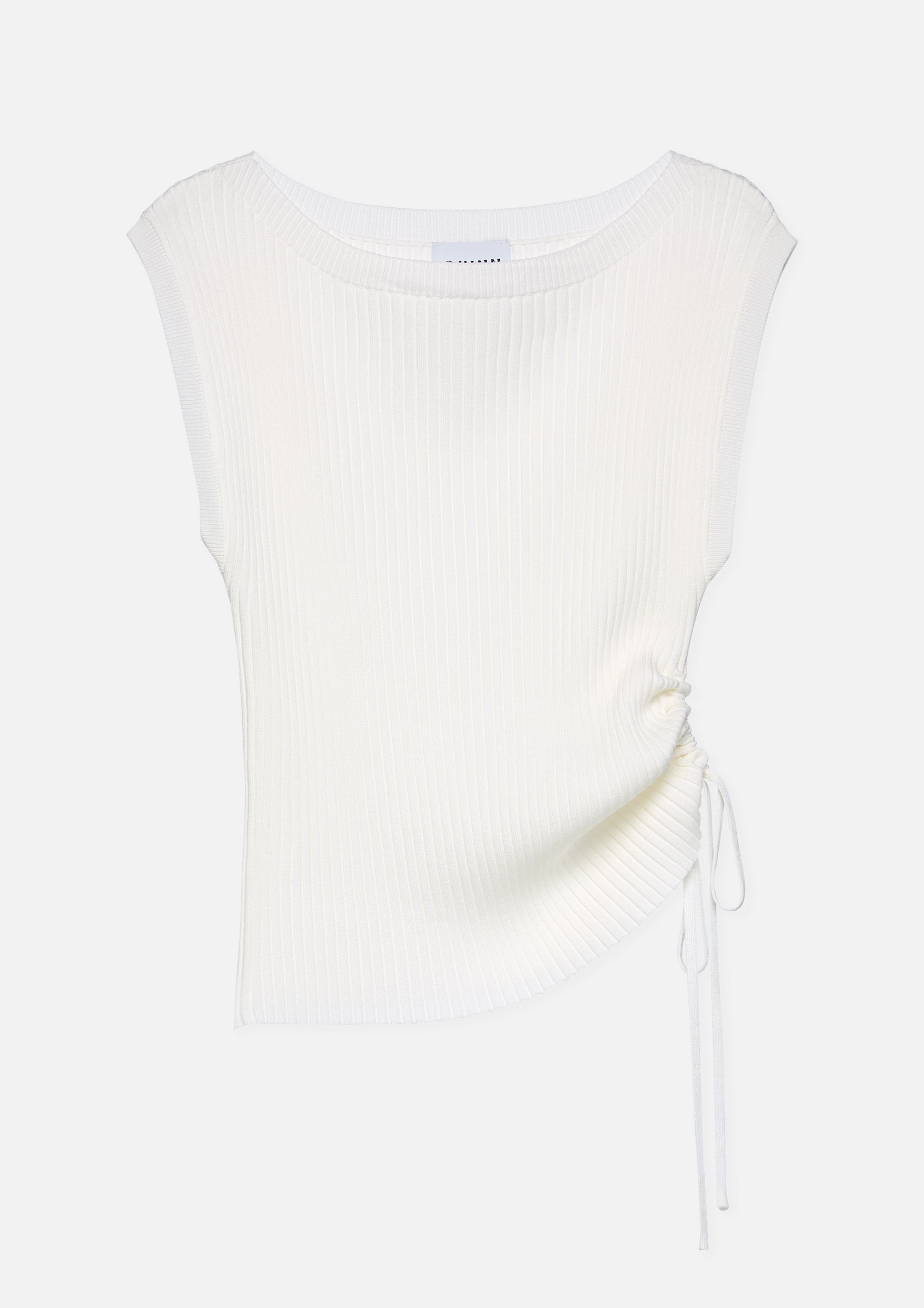 Side Drawstring Knitted Top