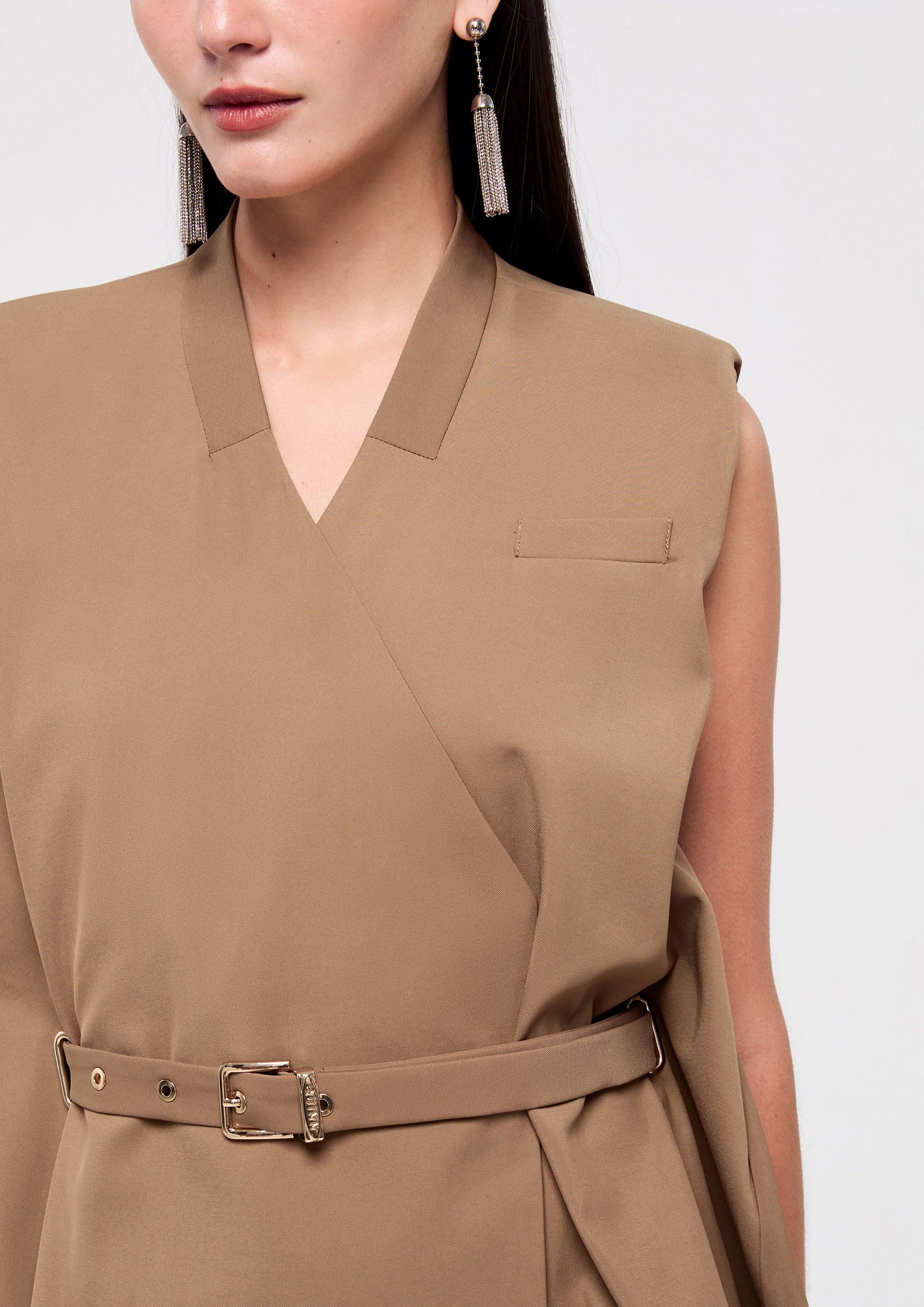 Vest With Waist Buckle