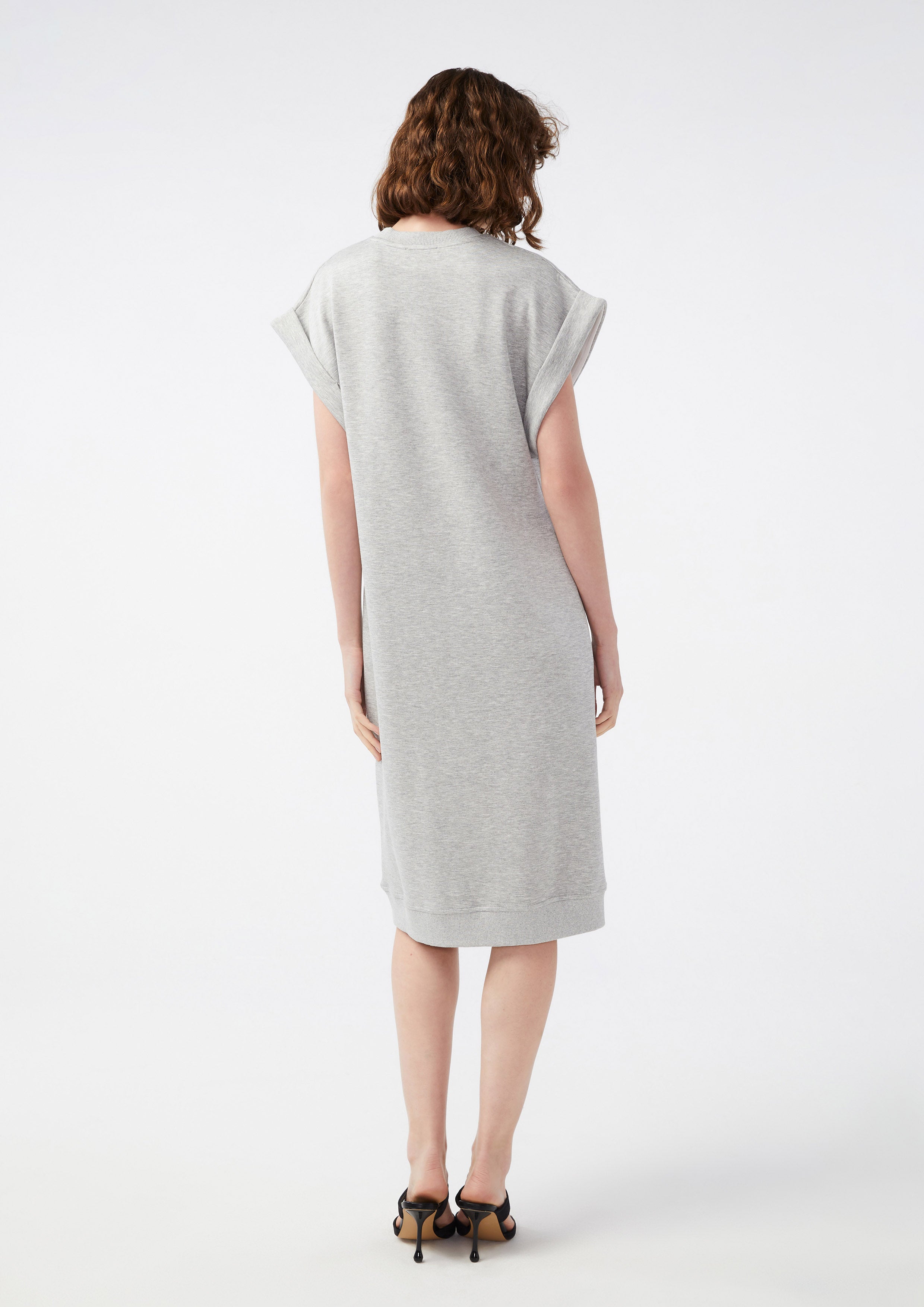 Logo Short Sleeve Midi Dress
