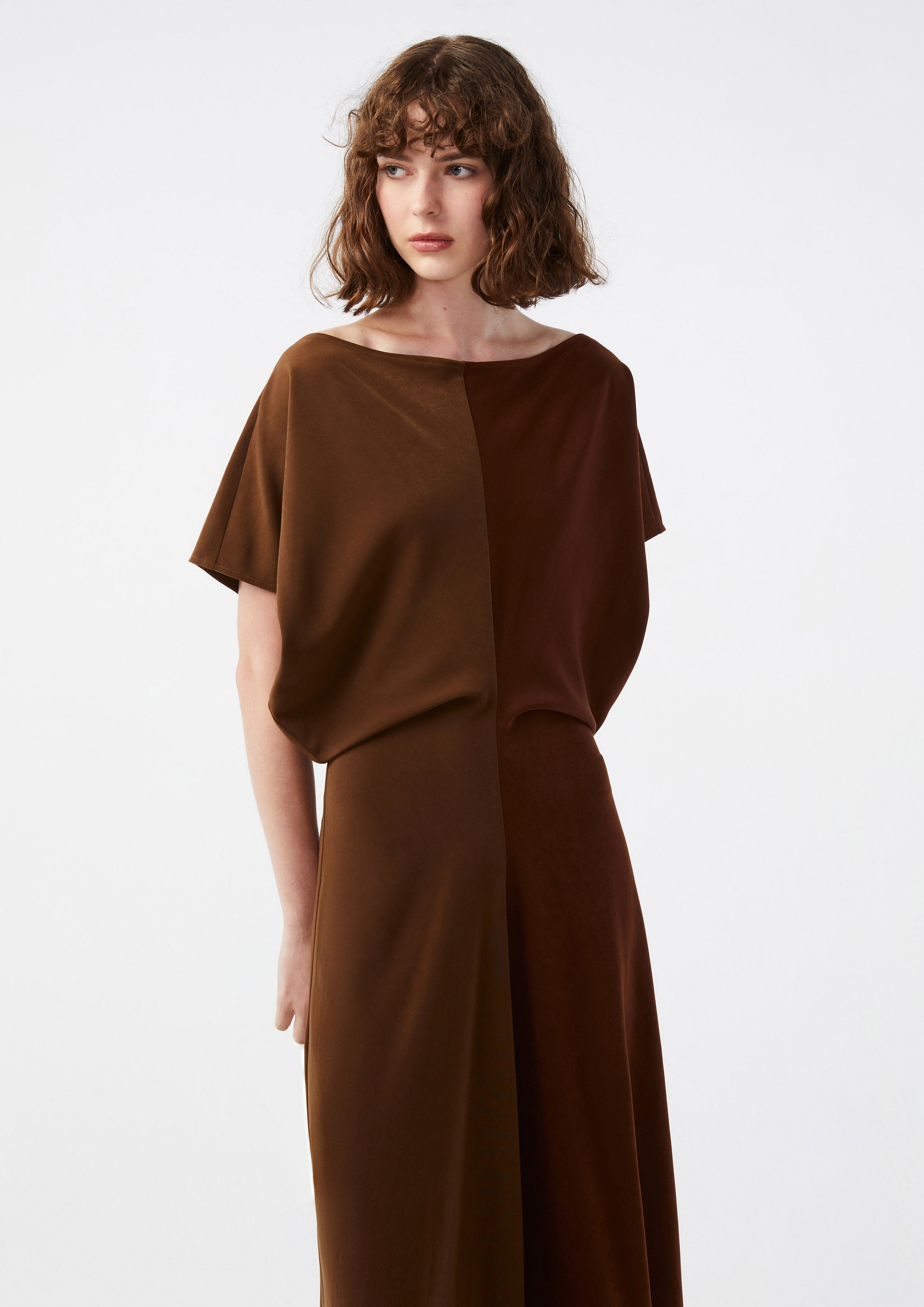 Two Tone Short Sleeve Dress