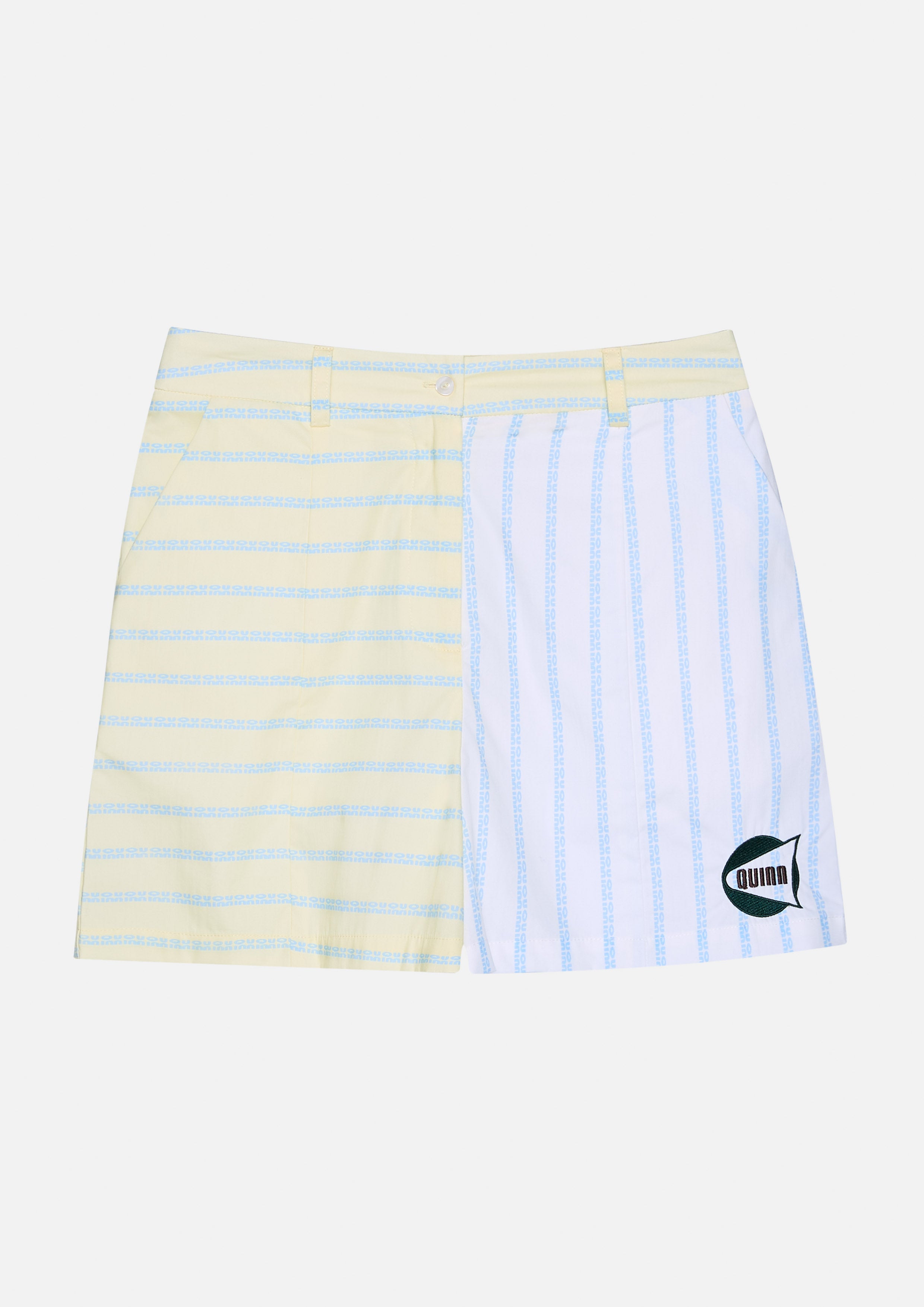 Two Tone Stripe Logo Shorts
