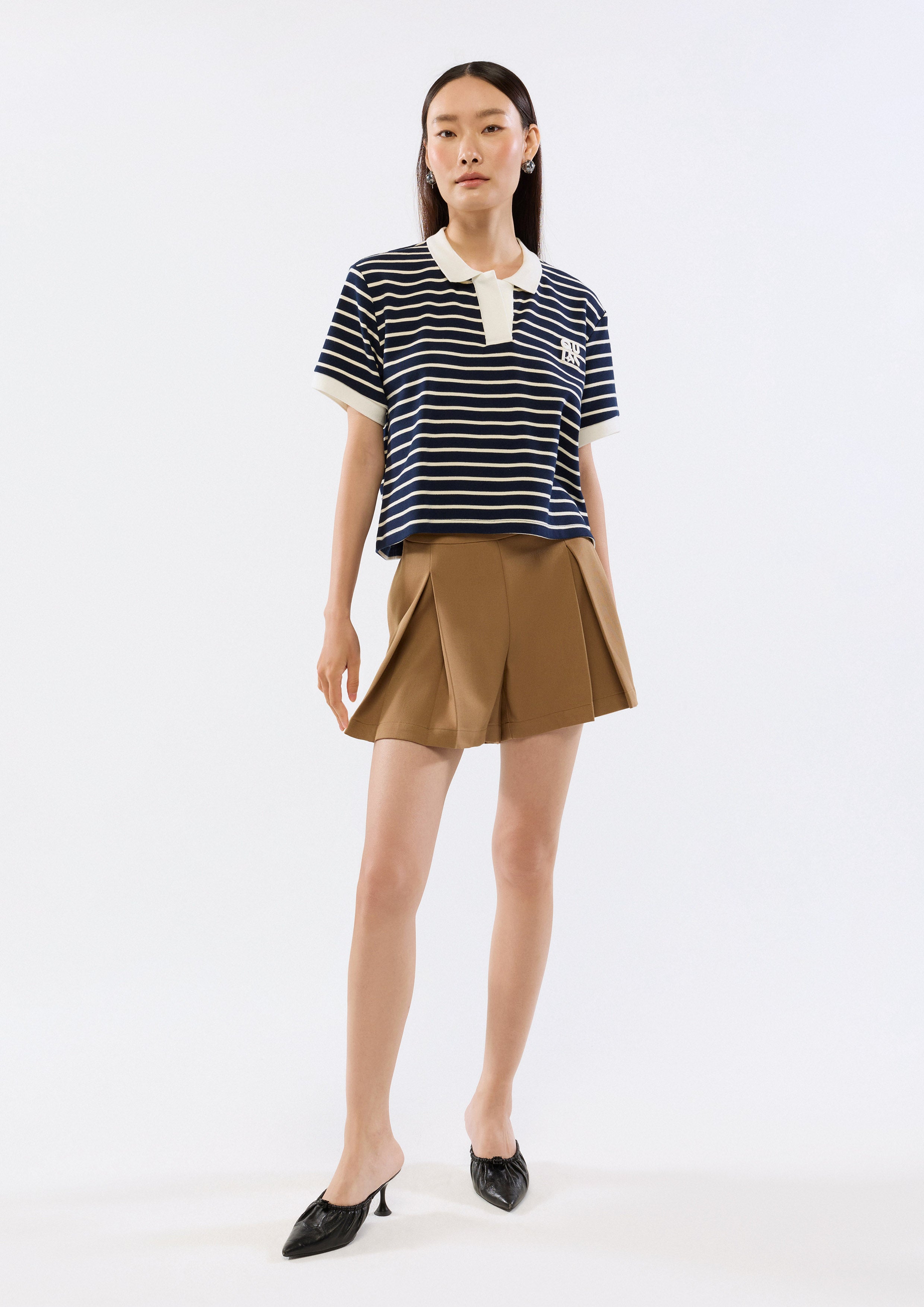 Logo Stripe Polo Top