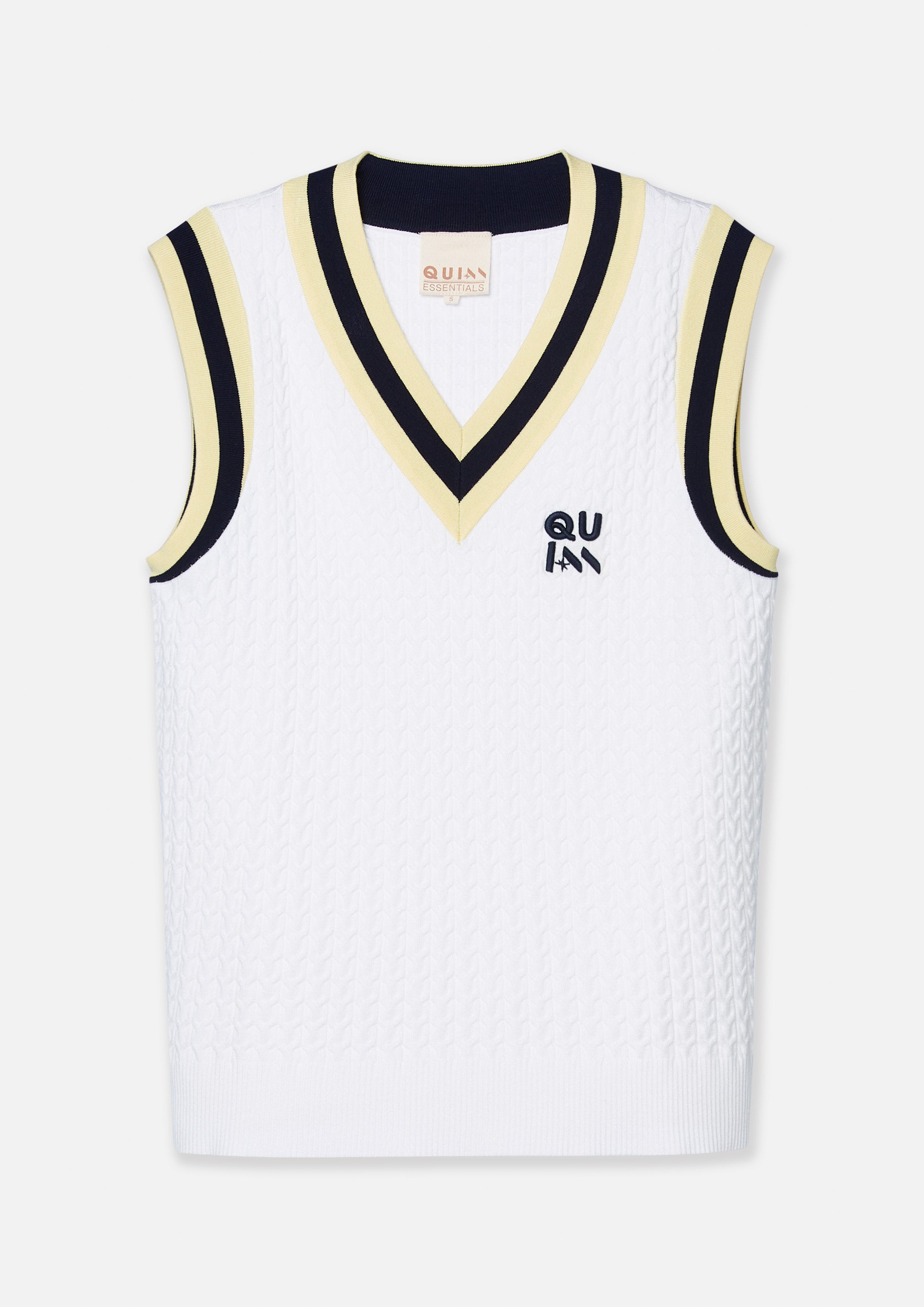 Logo Cable Knitted Vest