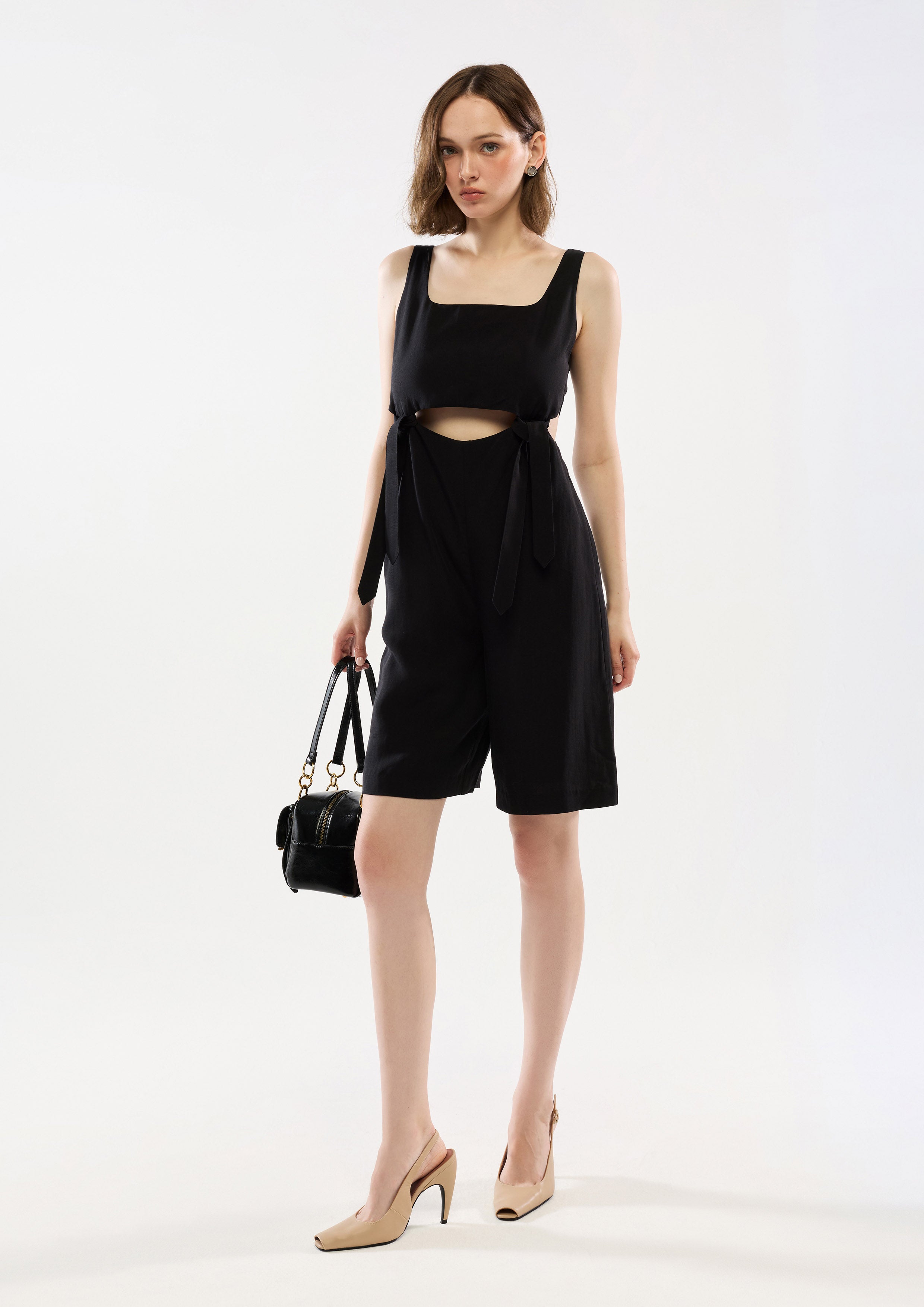 Strap and Cut-Out Romper