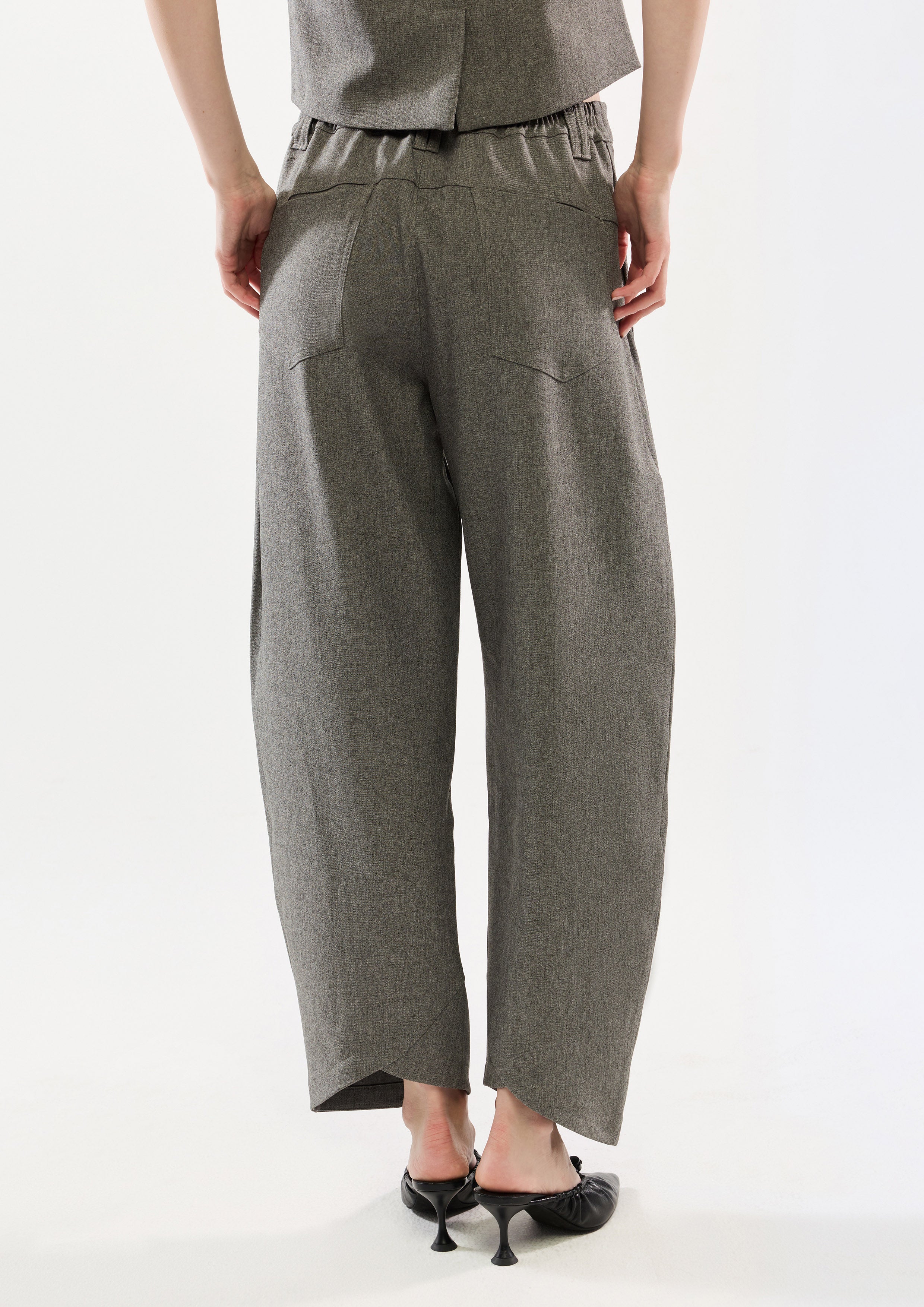 High Waist Barrel Leg Pants
