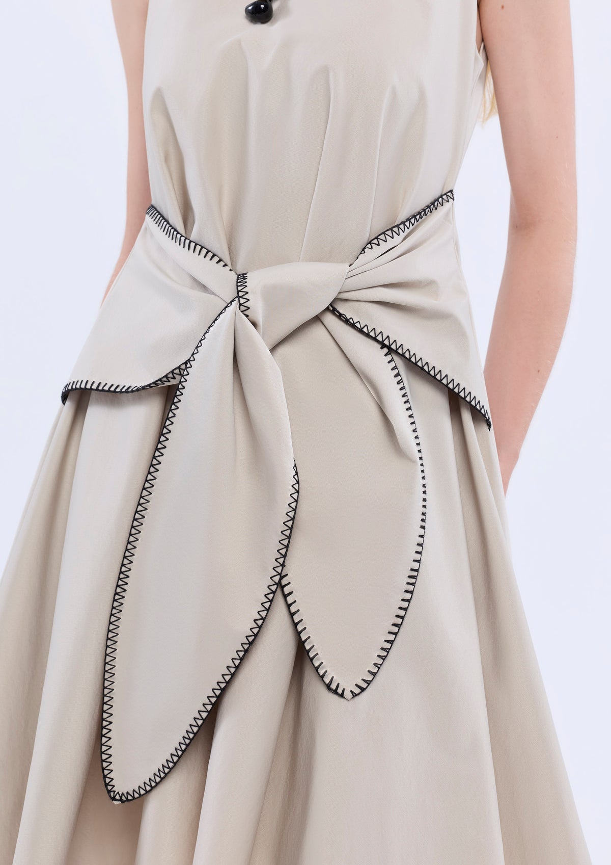 Waist Tie Handkerchief Skirt Mini Dress