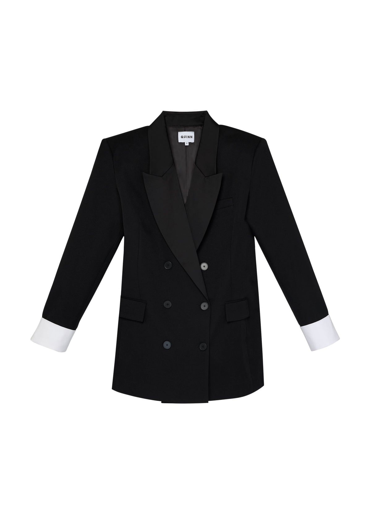 Double Breasted Long Sleeve Oversized Jacket
