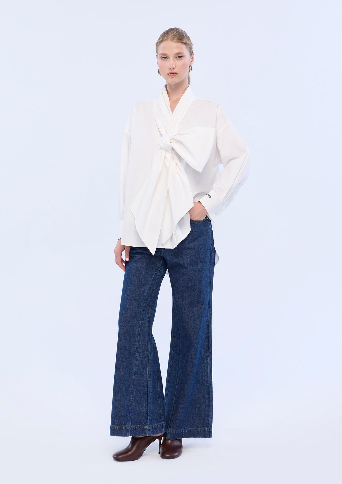 Bow Tie Collar Shirt