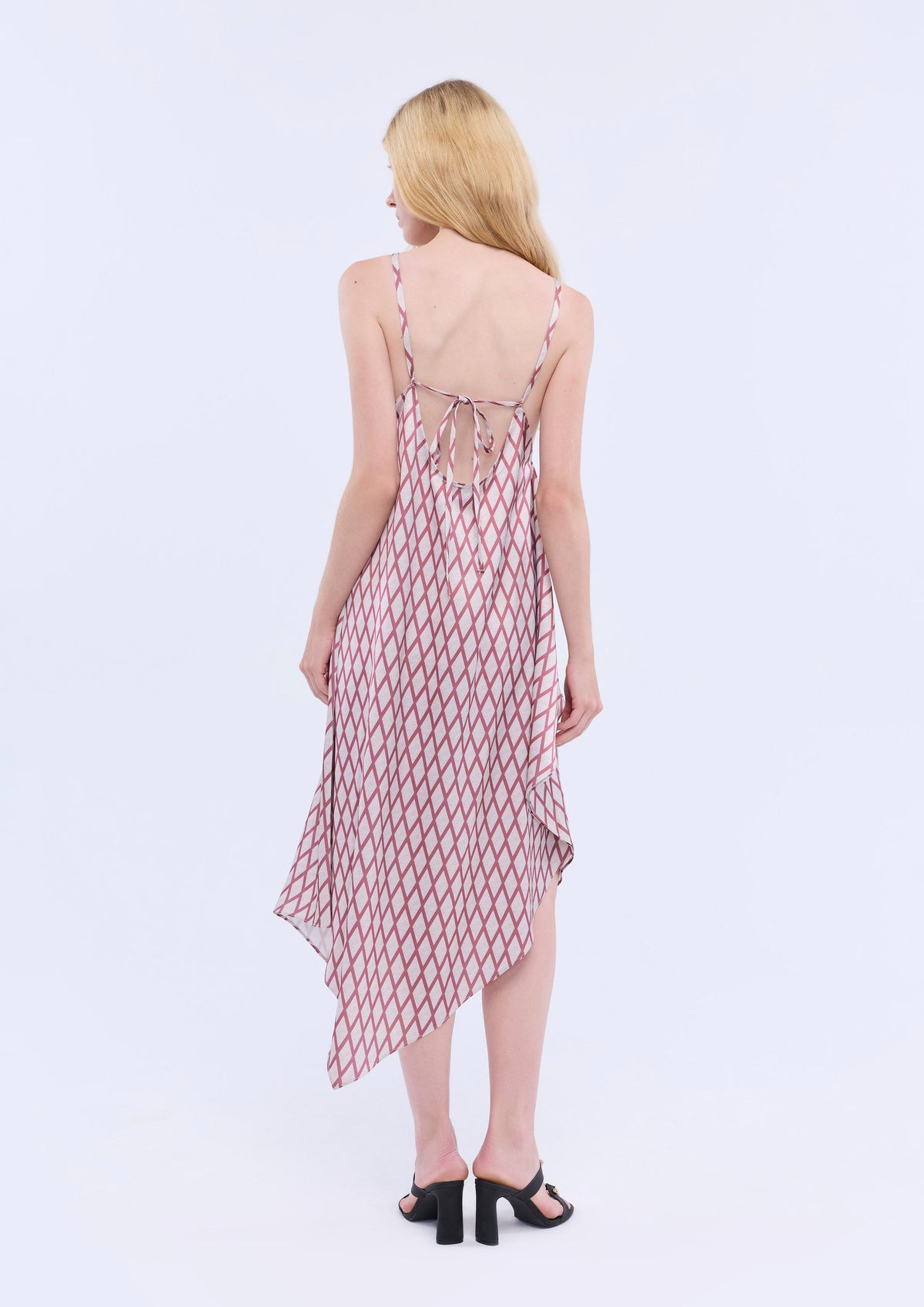 Print Cami Strap Handkerchief Skirt Dress