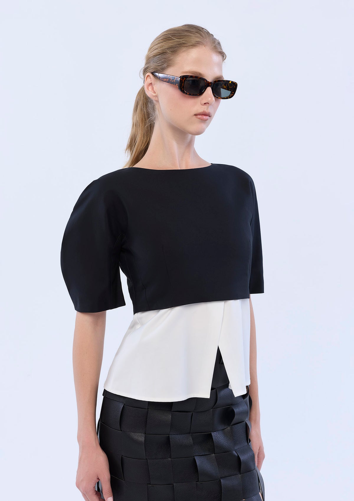 Short Sleeve Layered Top