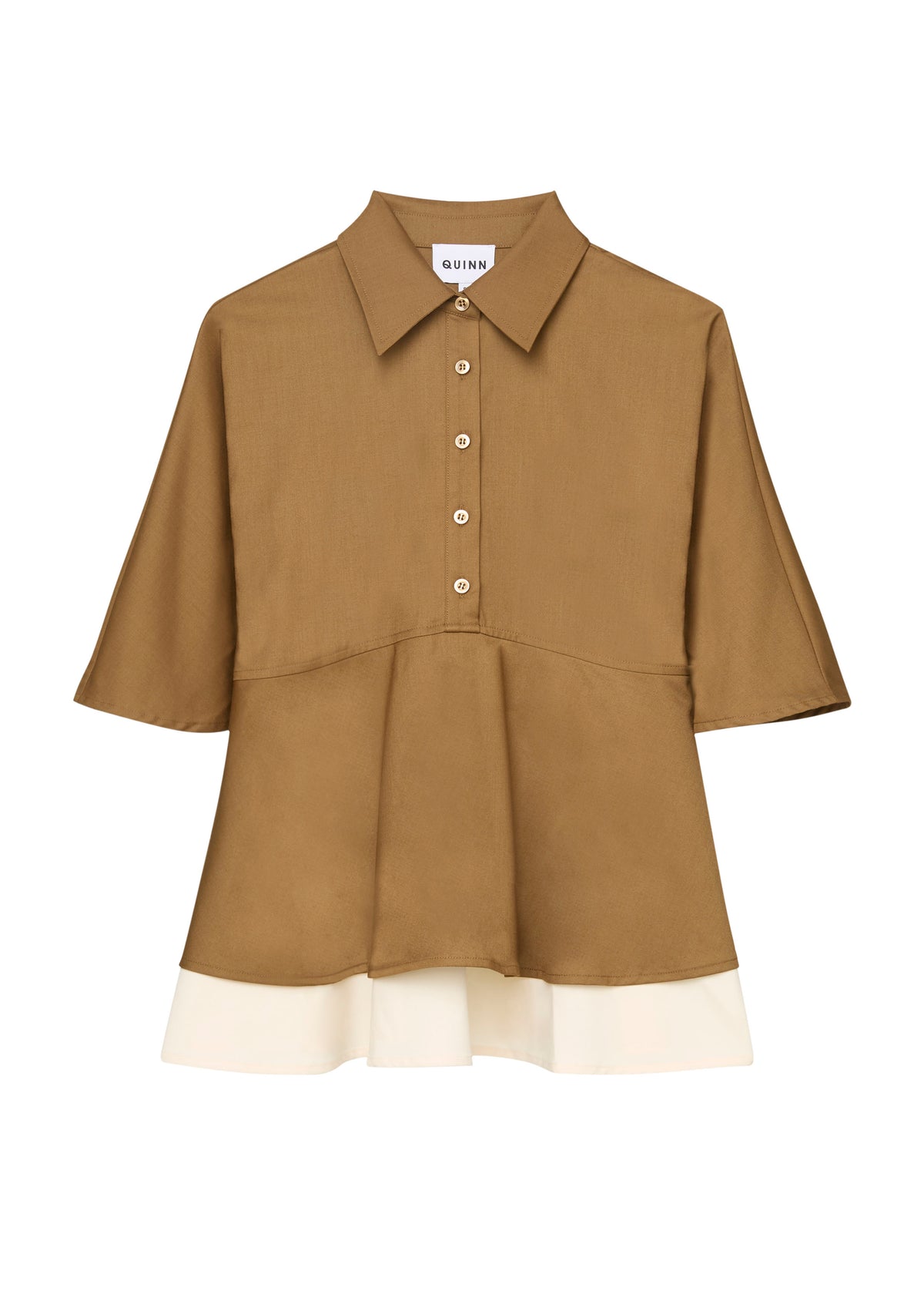 Peplum Short Sleeve Blouse