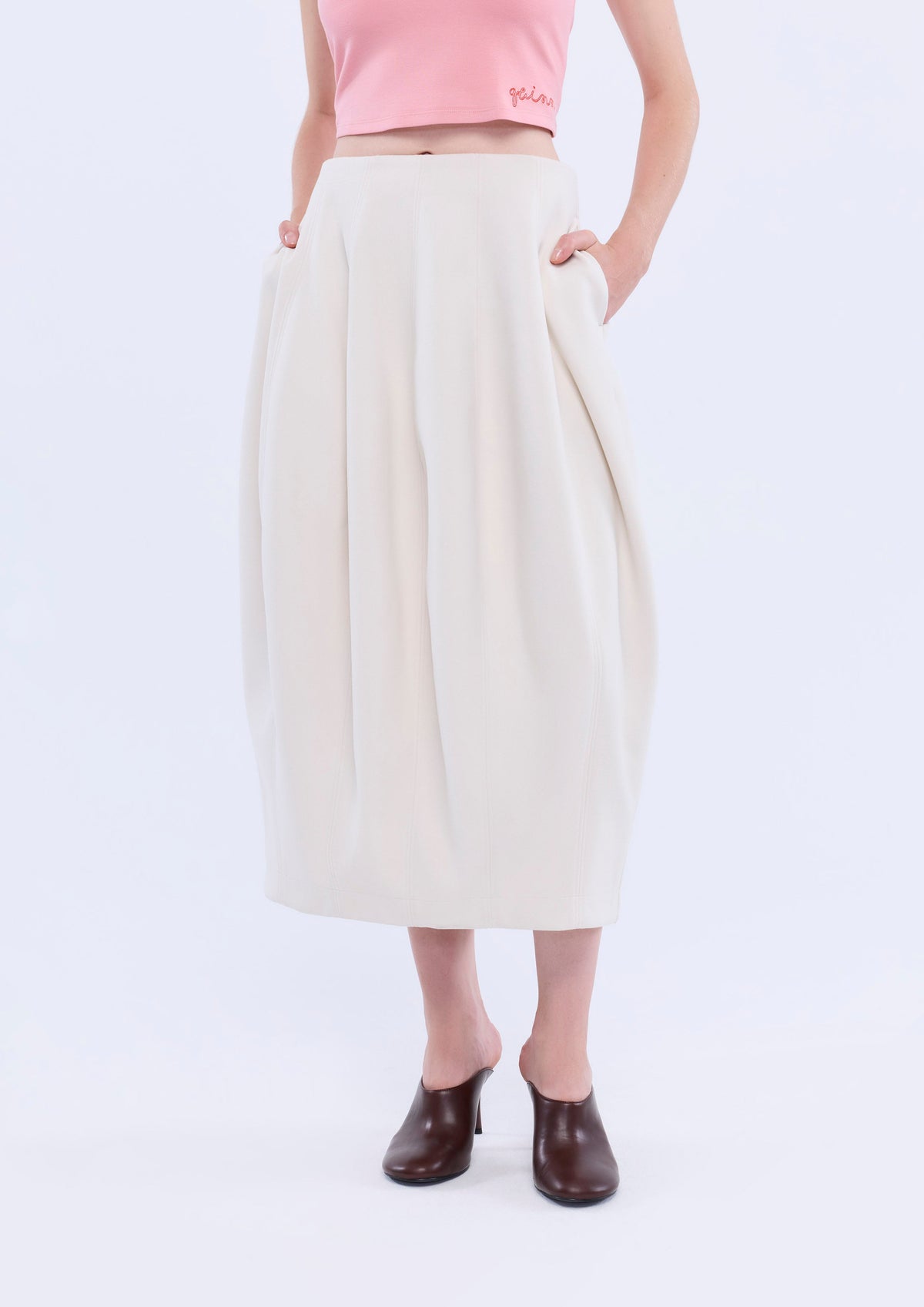Cocoon Midi Skirt