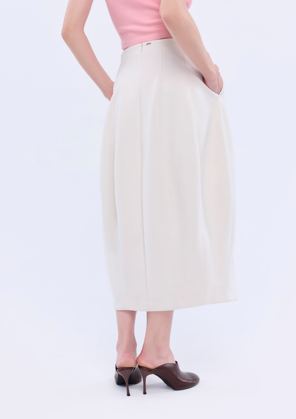 Cocoon Midi Skirt