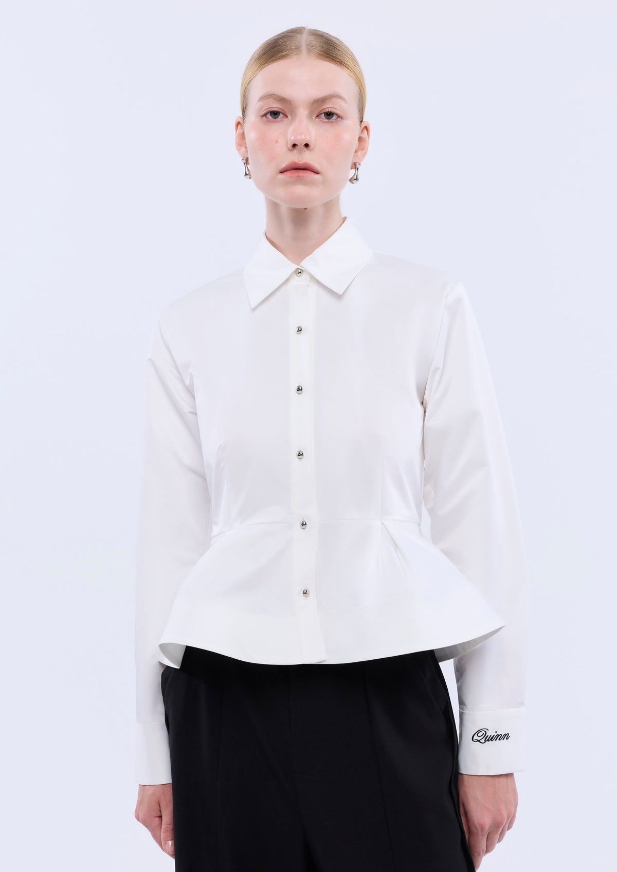 Peplum Long Sleeve Shirt