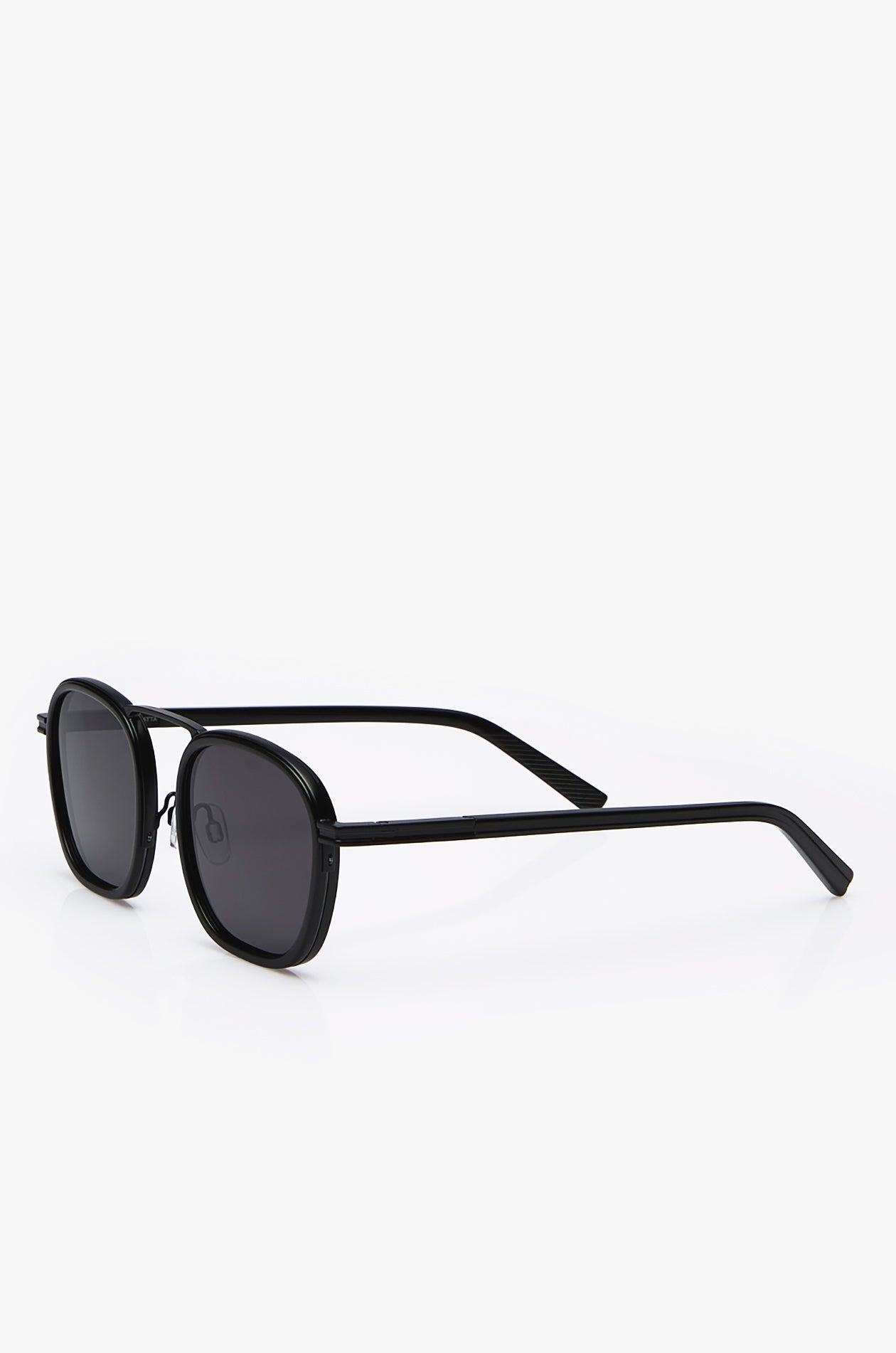 Acetate And Metal Sunglasses Black