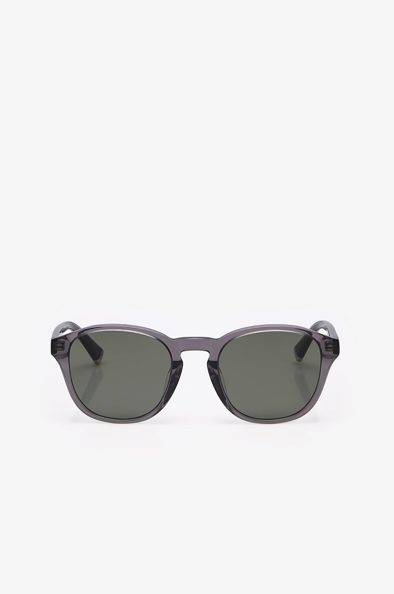 Round Acetate Sunglasses Green