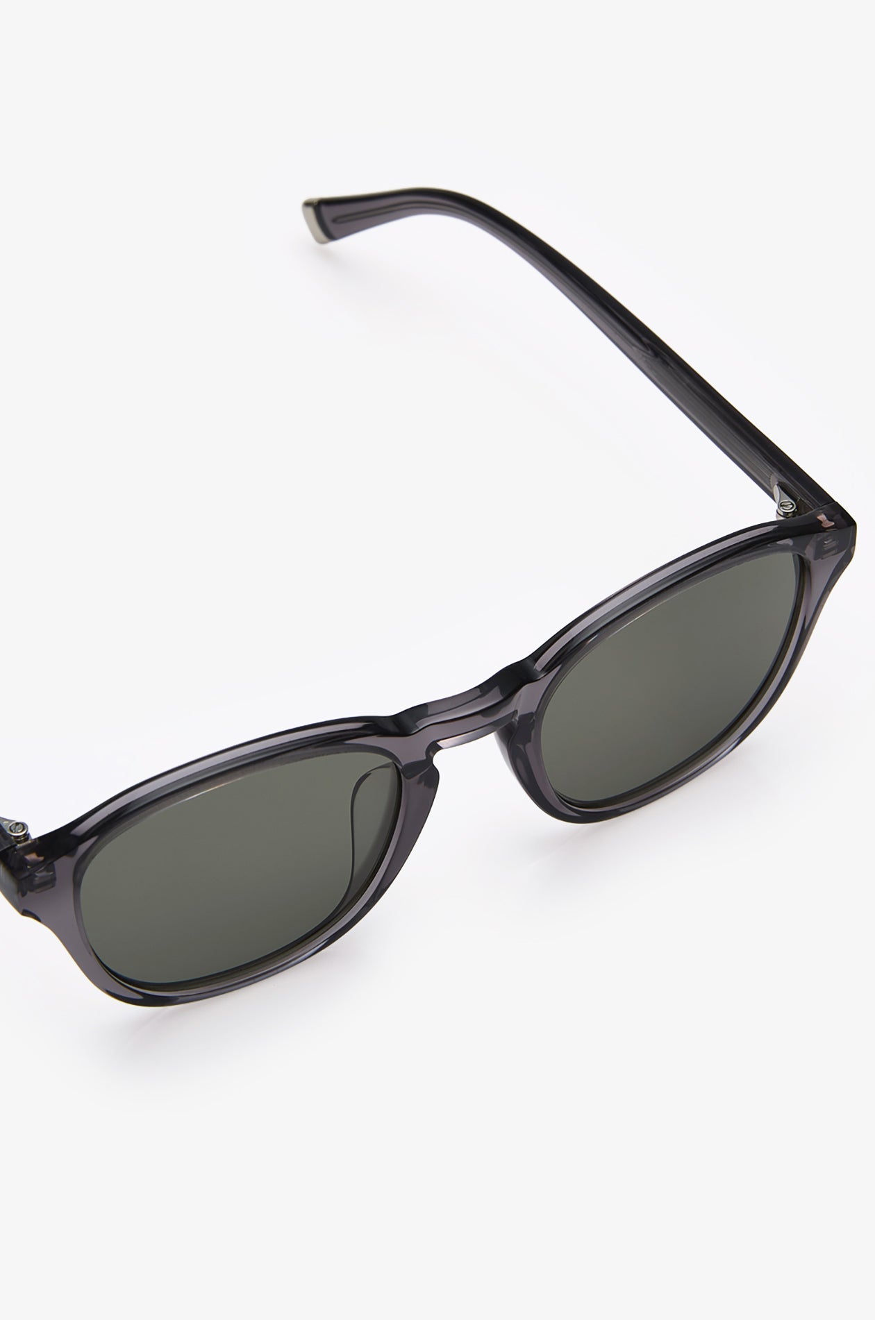 Round Acetate Sunglasses Green