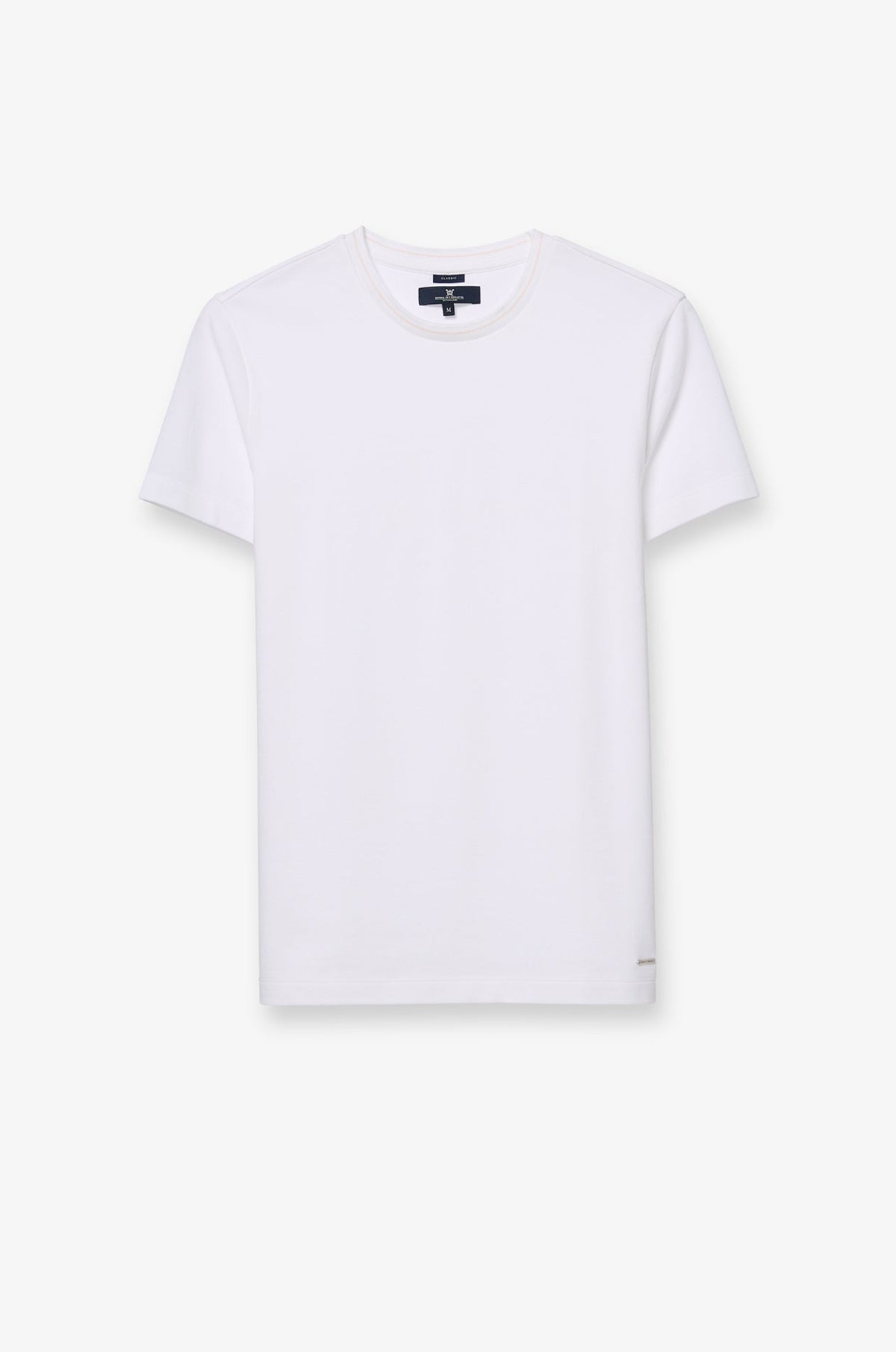 Pique Round Neck T-Shirts Off-White