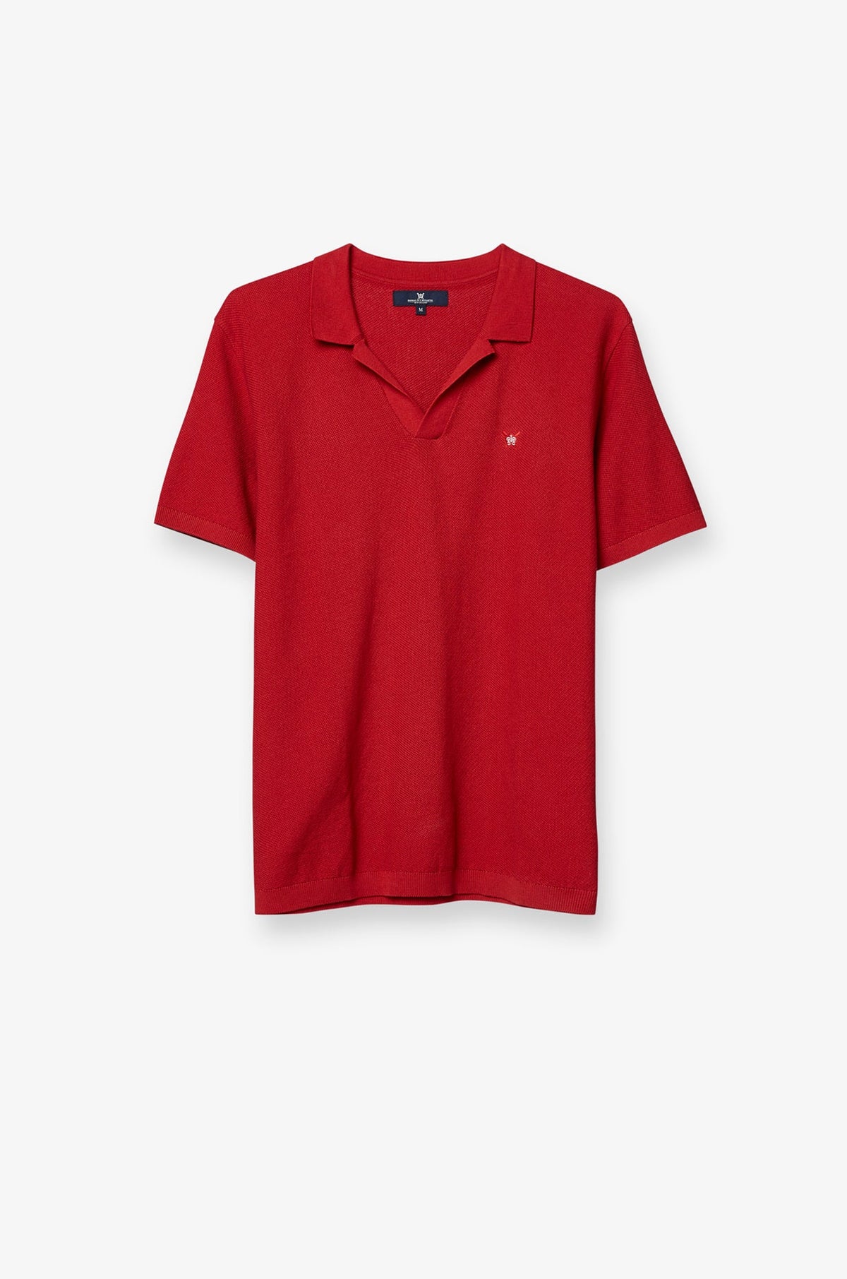 Classic Knit Polo Red