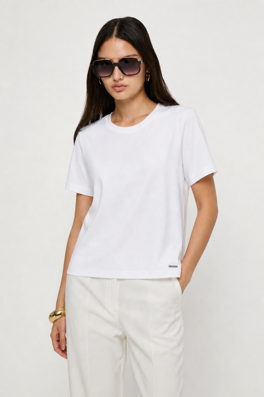 Classic Crew Neck Tee White