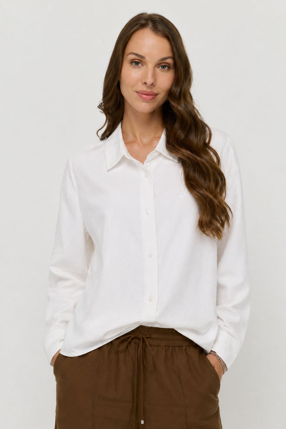 Classic Relaxed Fit White Shirt Off-White