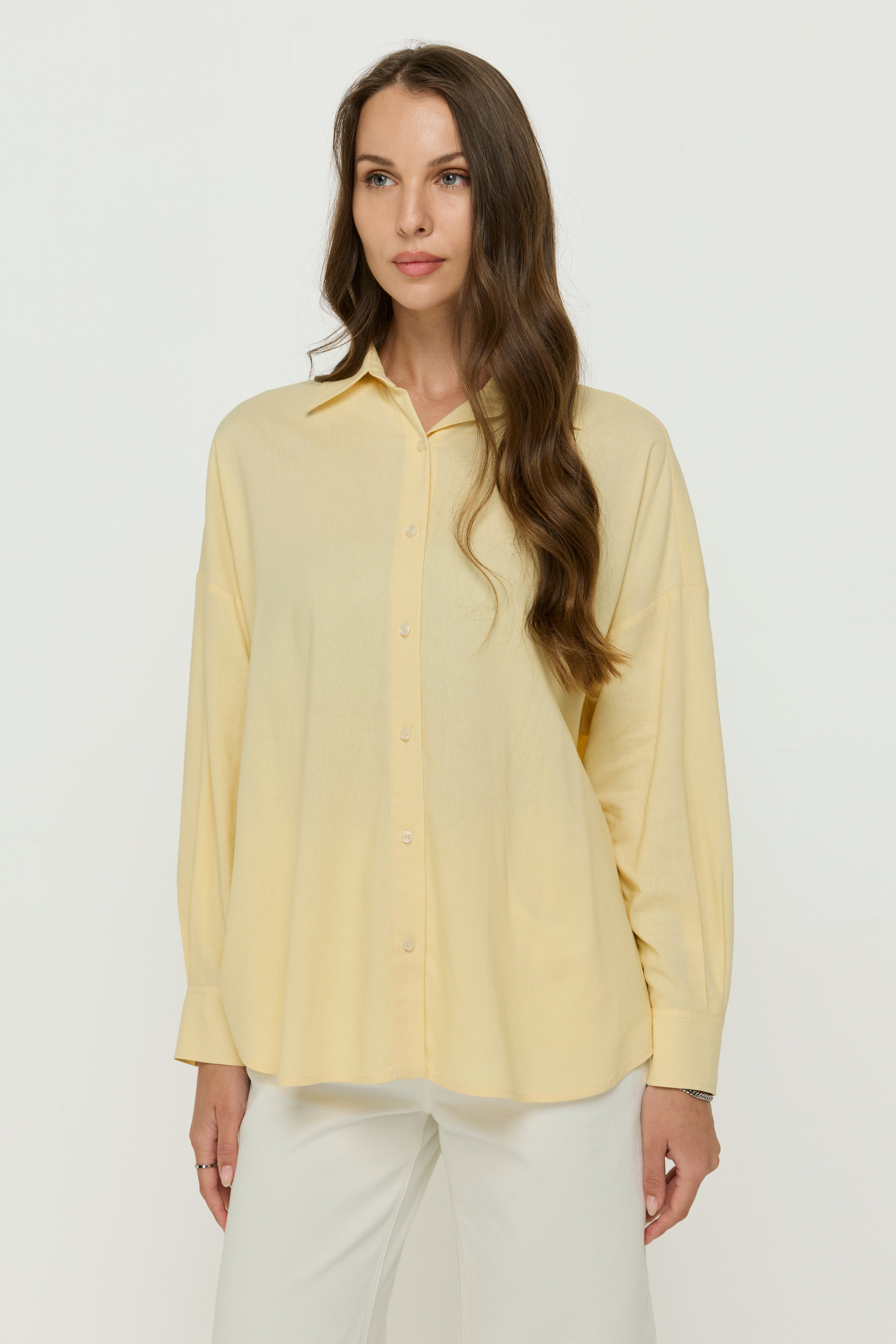 Soft Tailored Relaxed Shirt Yellow