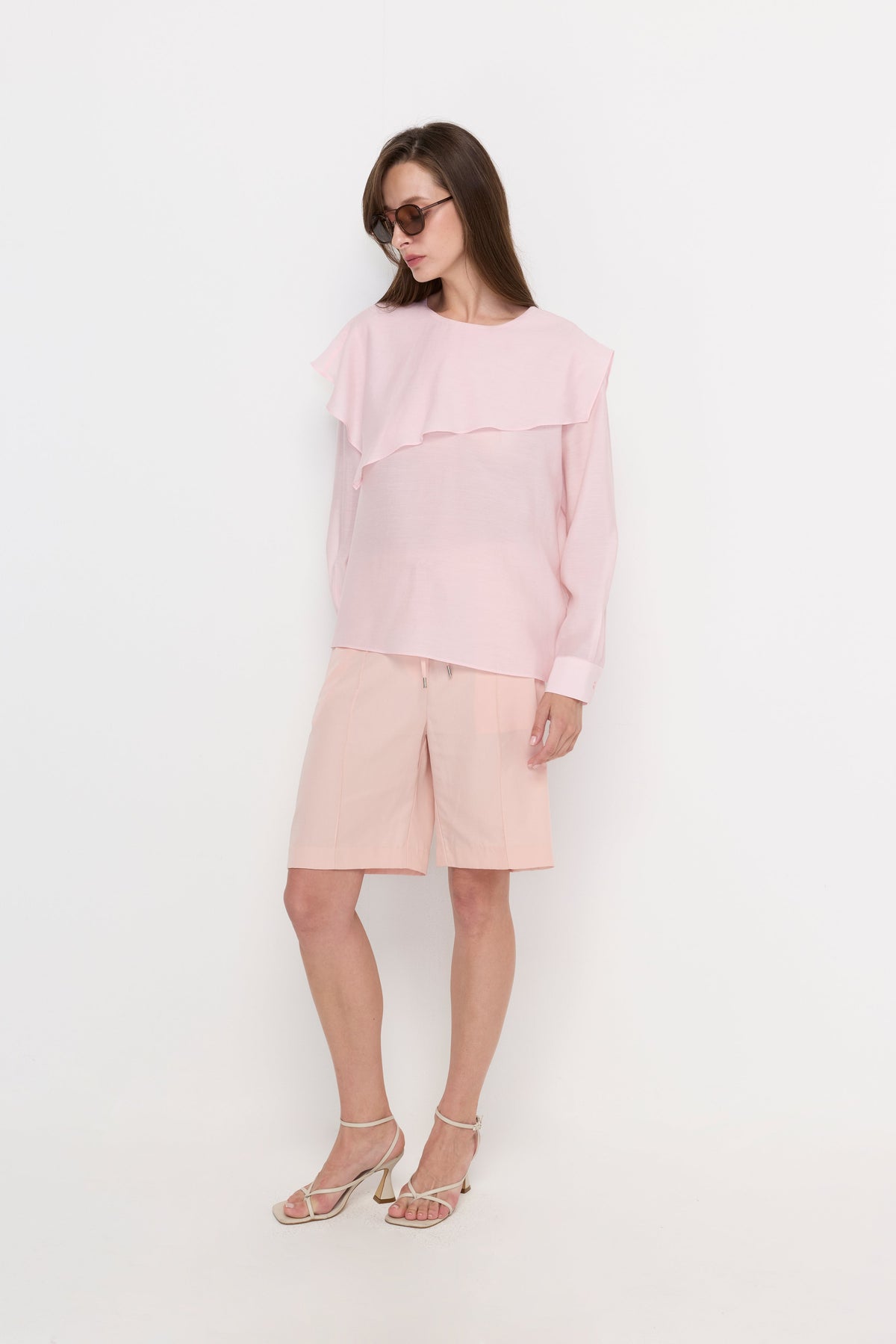 Blush Elan Layered Blouse Pink