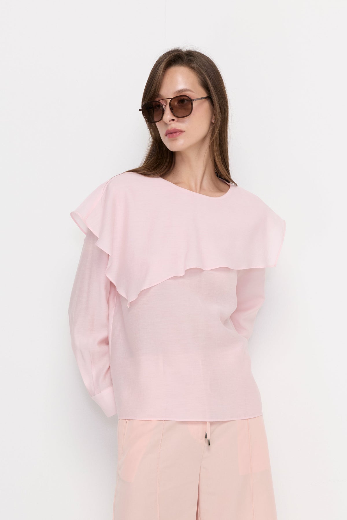 Blush Elan Layered Blouse Pink
