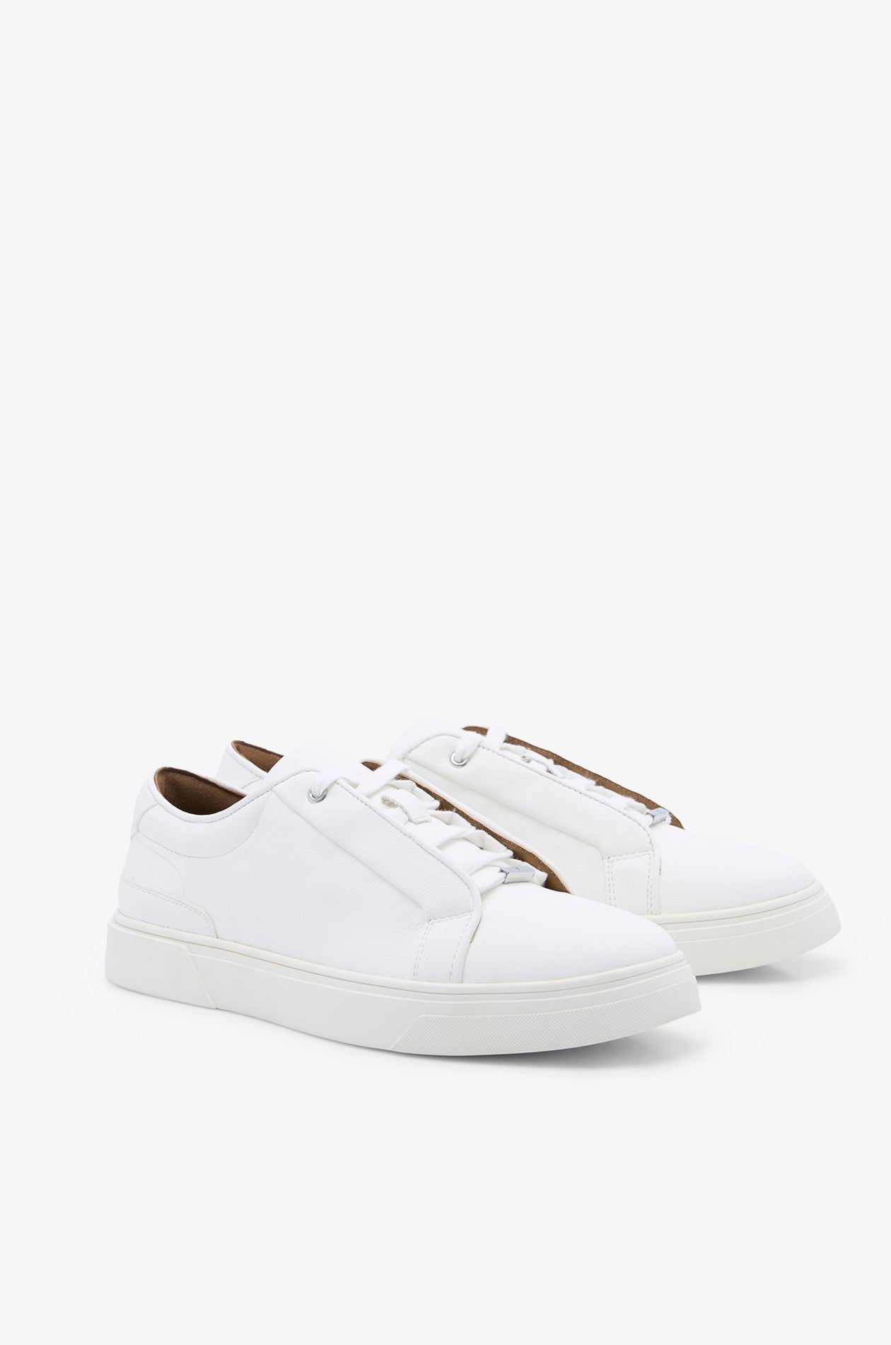 Grained Sneakers With Minimal Laces Off-White