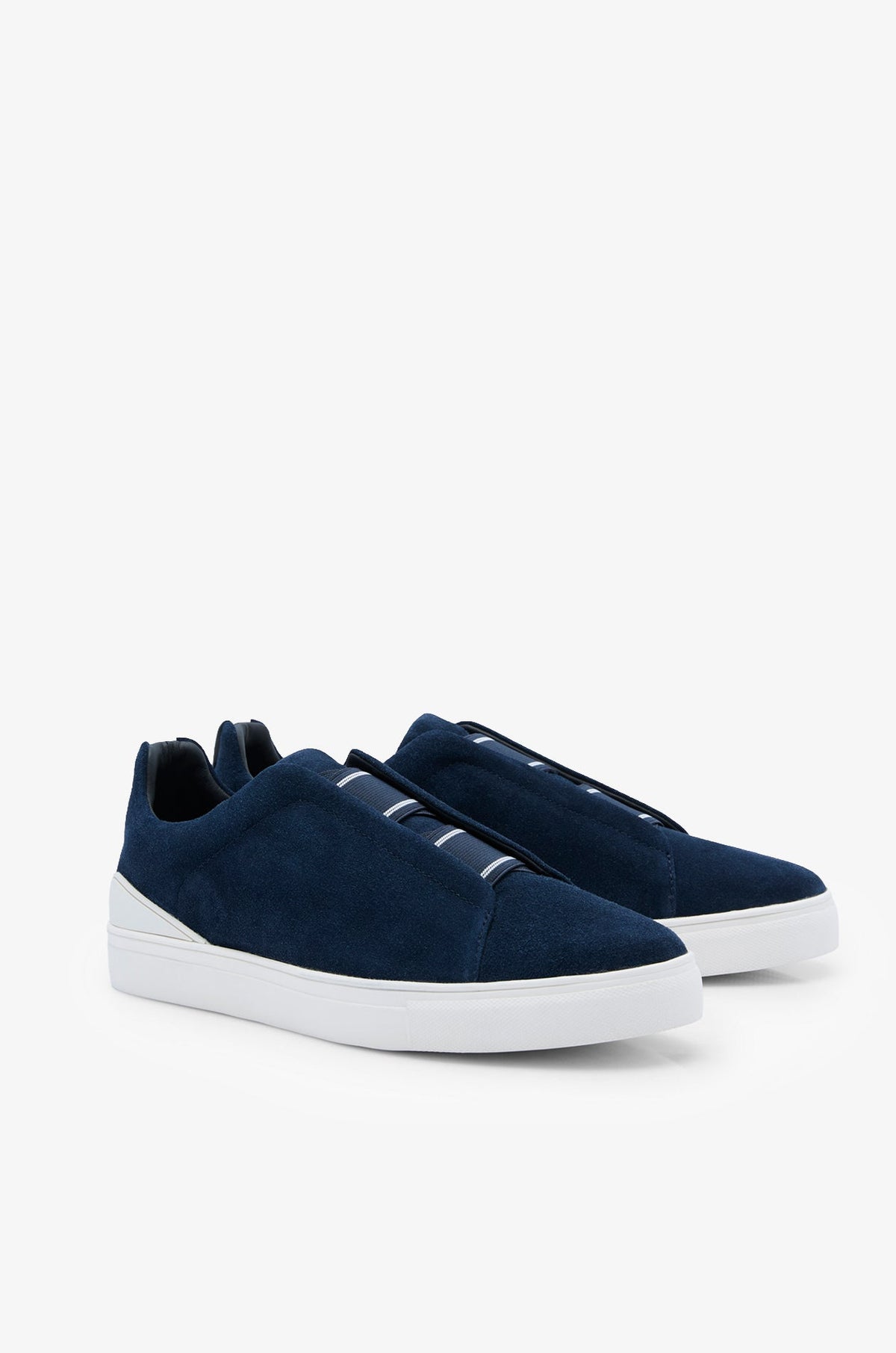 Suede Minimalist Sneakers Navy