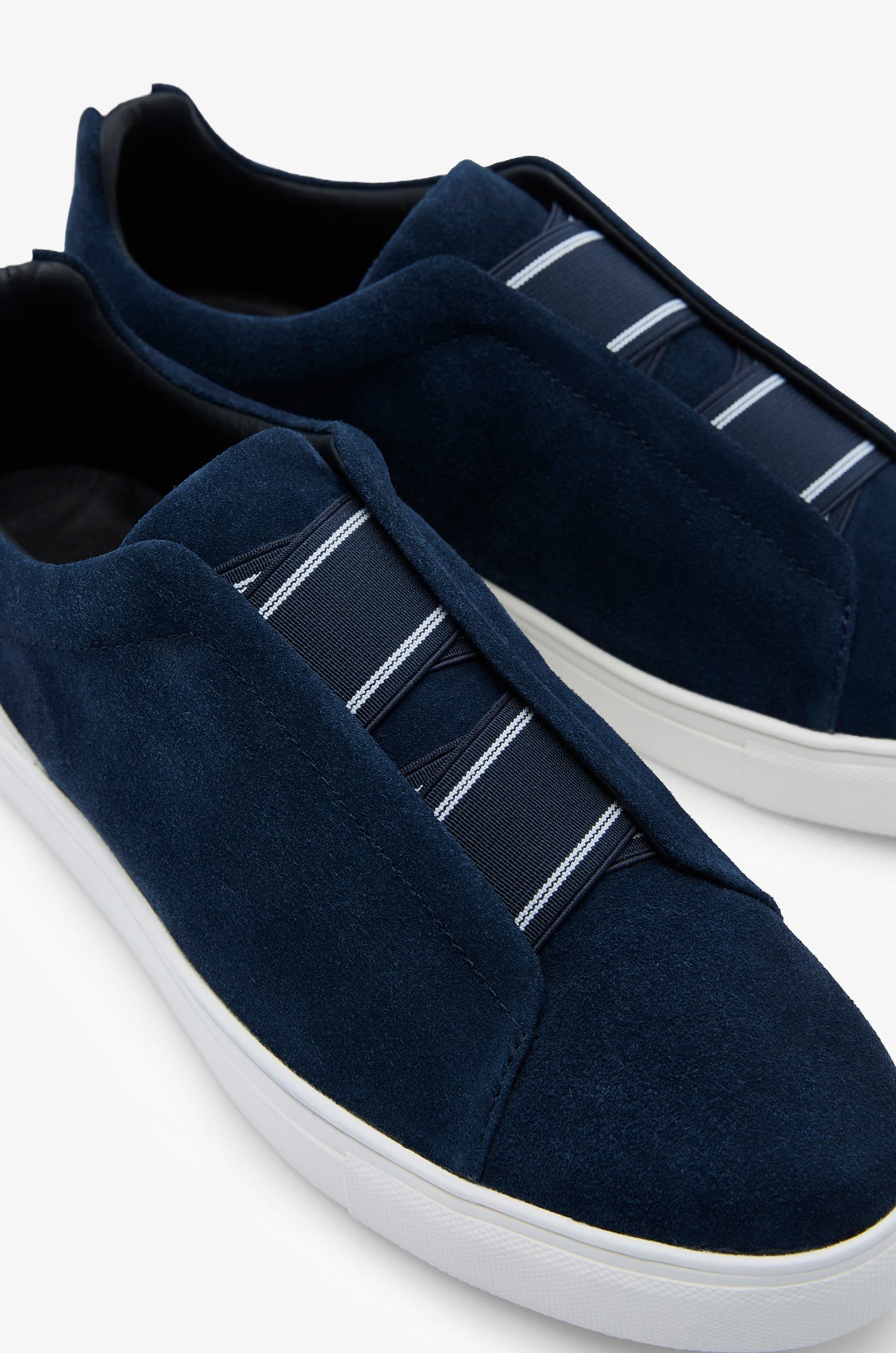 Suede Minimalist Sneakers Navy