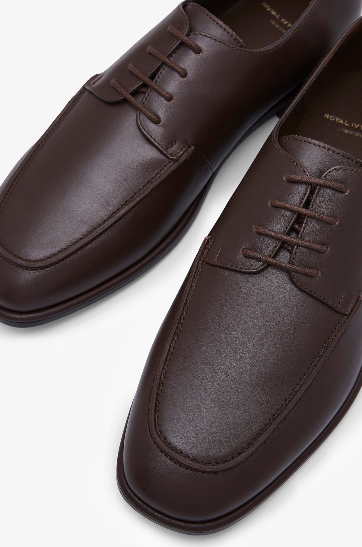 Leather Derby Shoes Brown