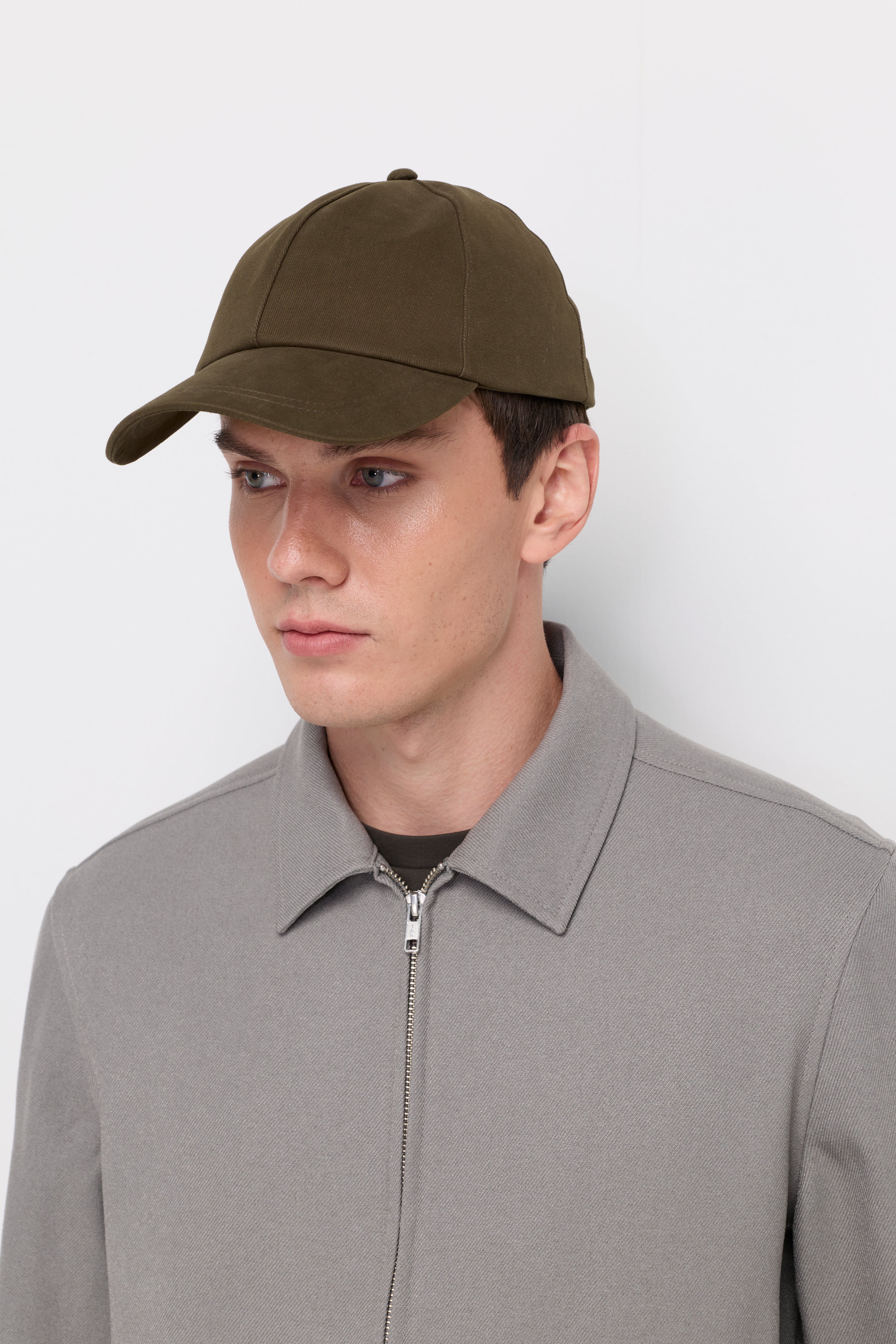 Cap Darkgreen Cotton Twill Dark Green