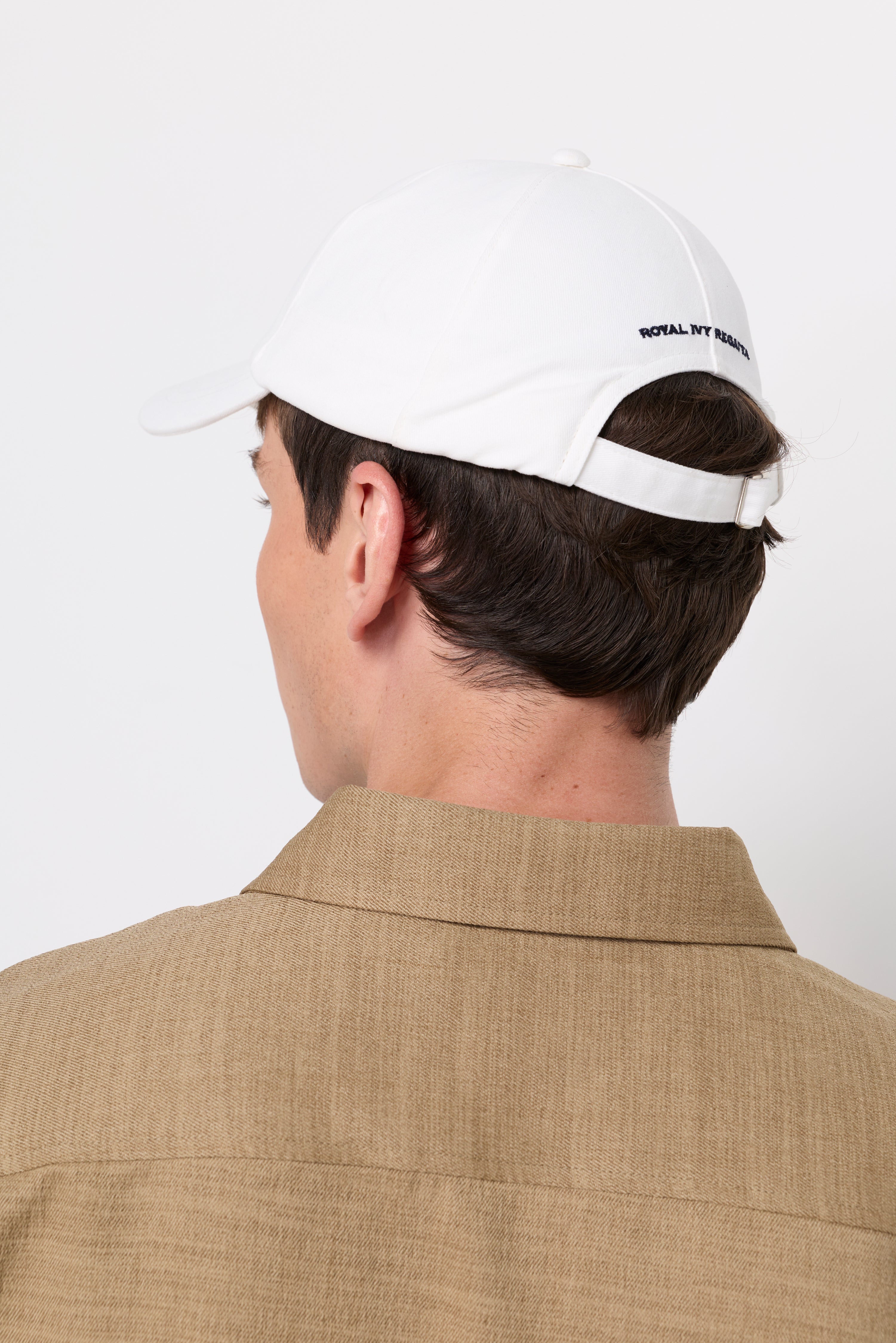 Cap Darkgreen Cotton Twill Off-White